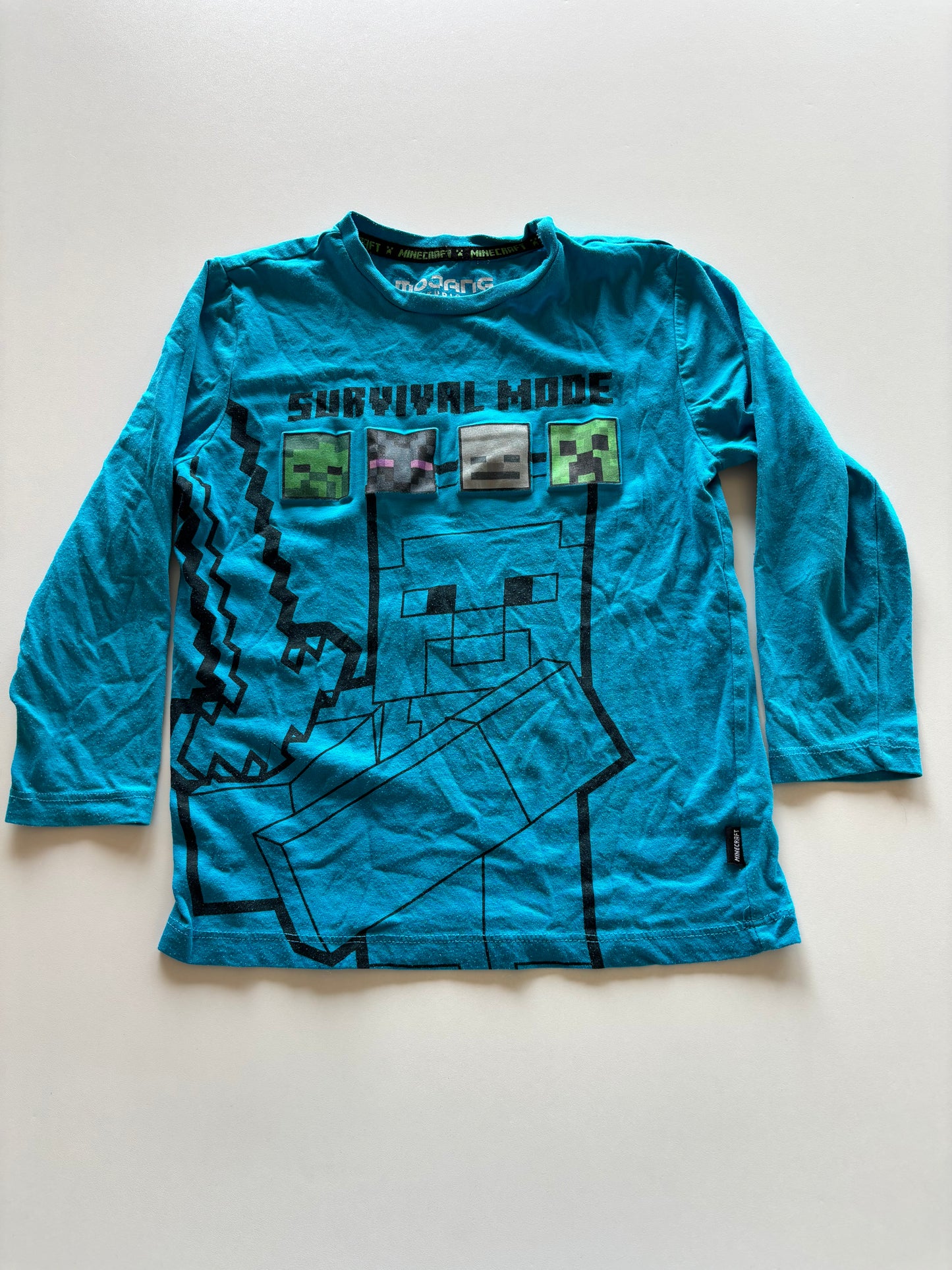 Blue Survival Mode Minecraft Shirt