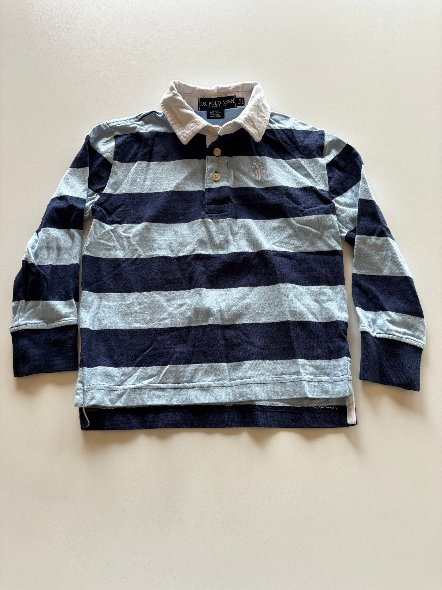Blue Striped Rugby Shirt