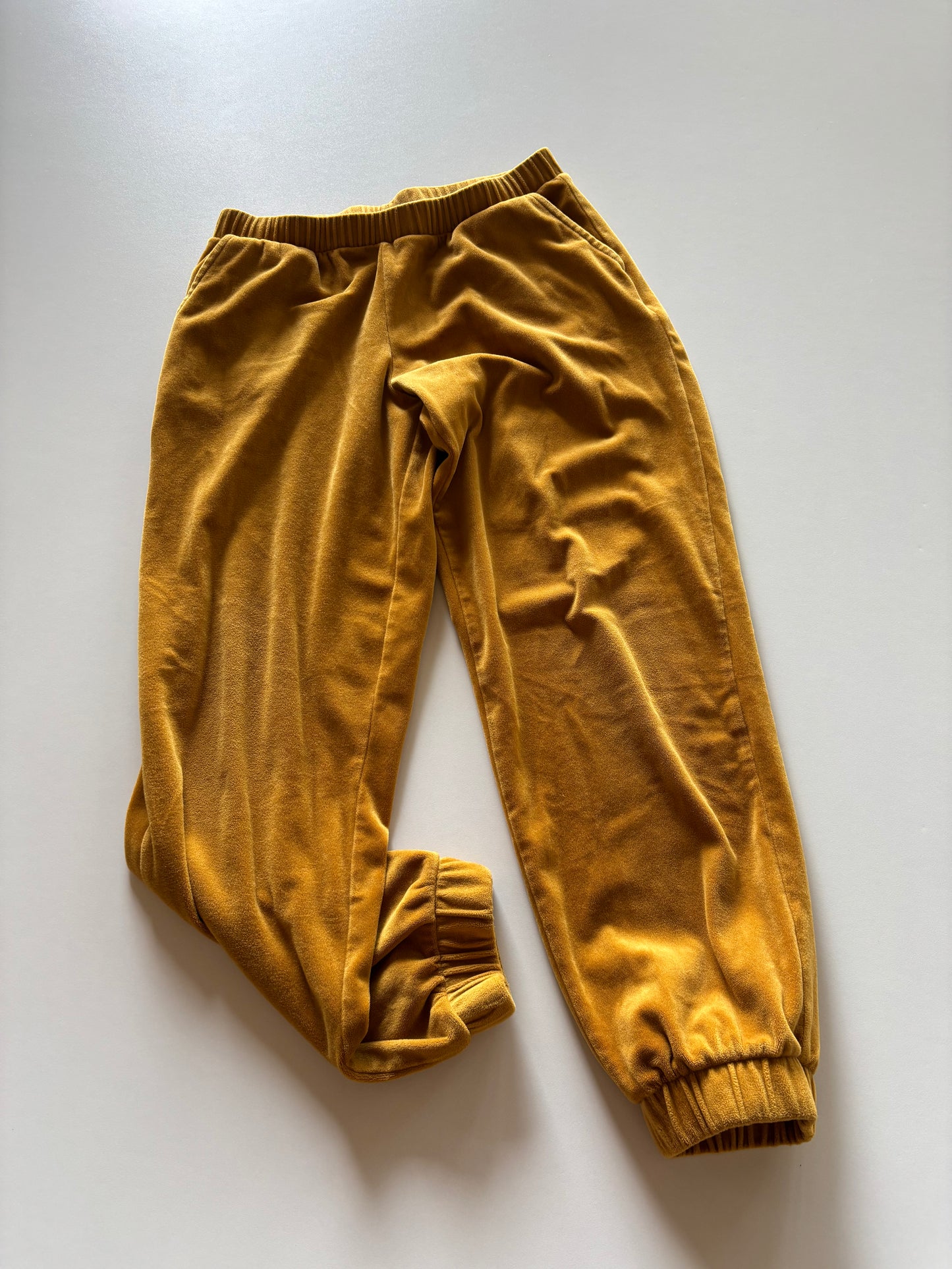 Mustard Velour Joggers