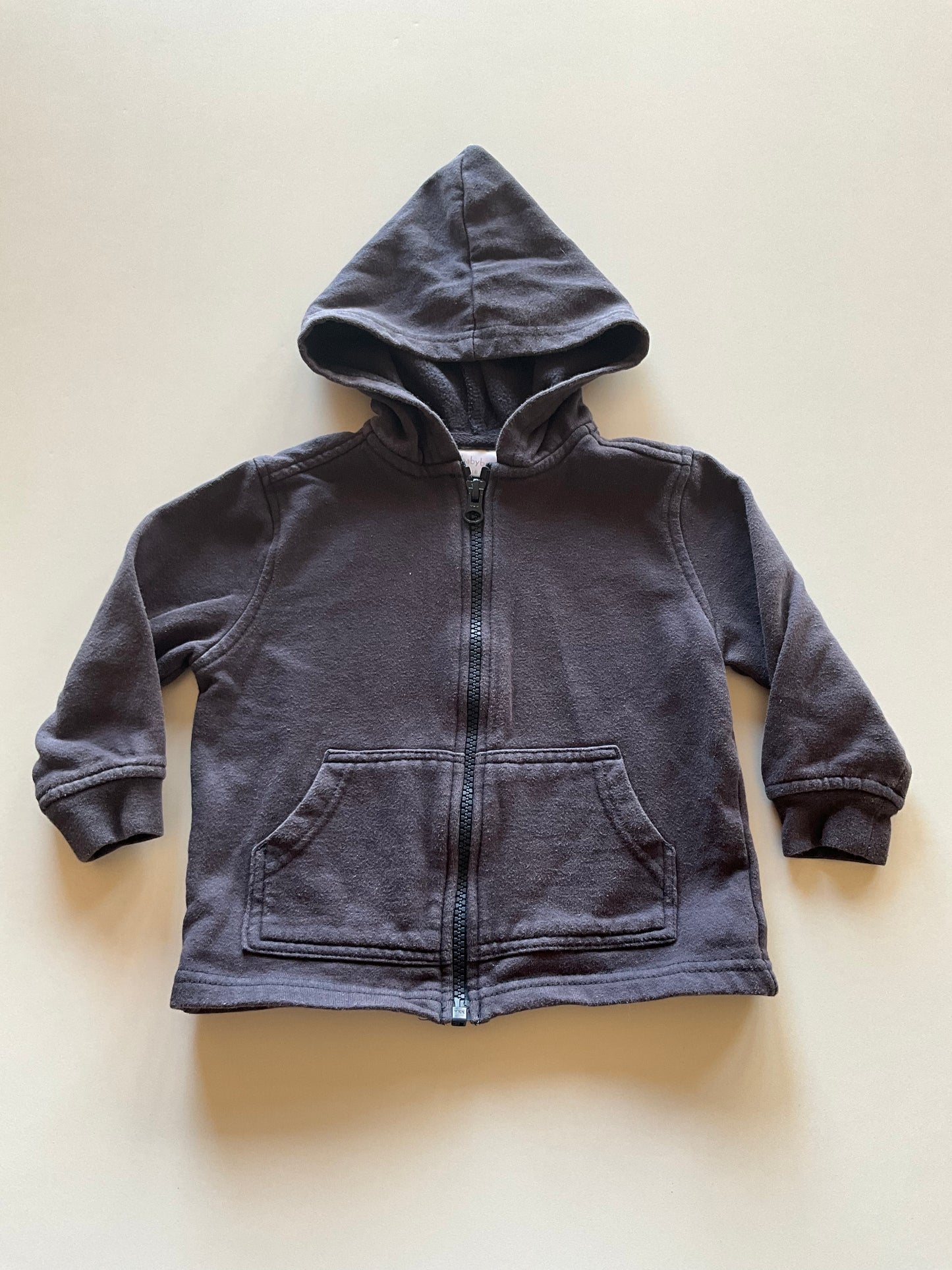 Bluish Grey Zip Up Hoodie