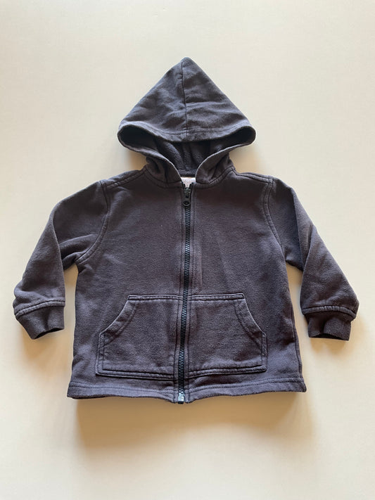 Bluish Grey Zip Up Hoodie