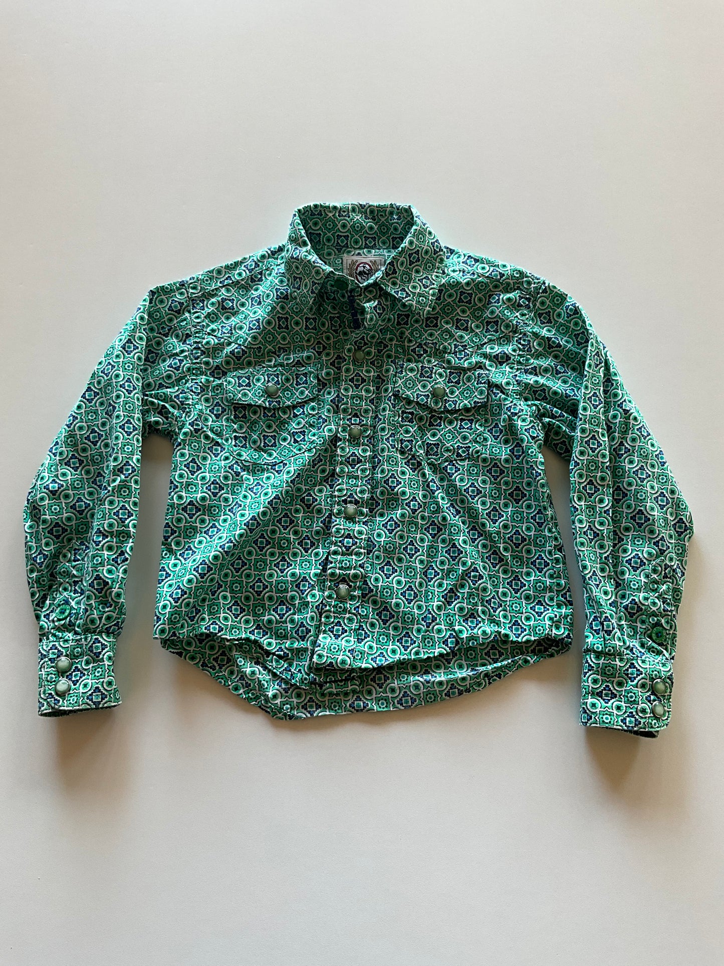 Green & Blue Patterned Shirt