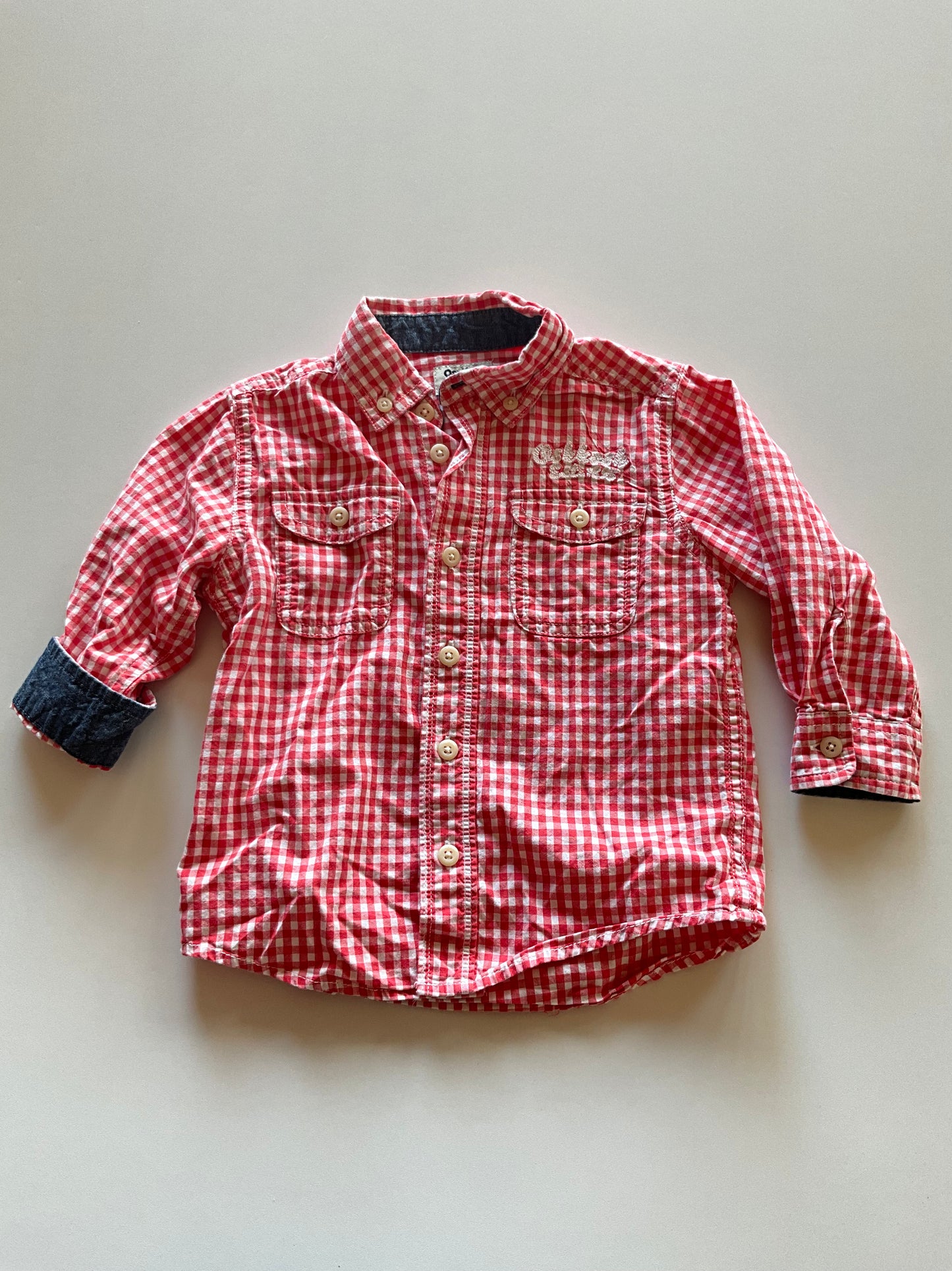 Red & White Plaid Shirt