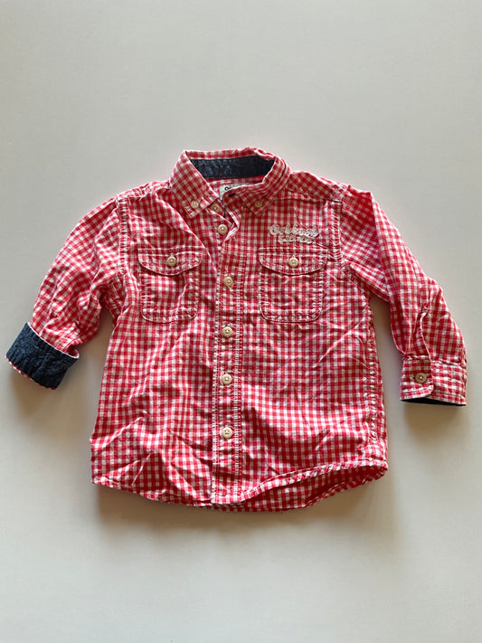 Red & White Plaid Shirt