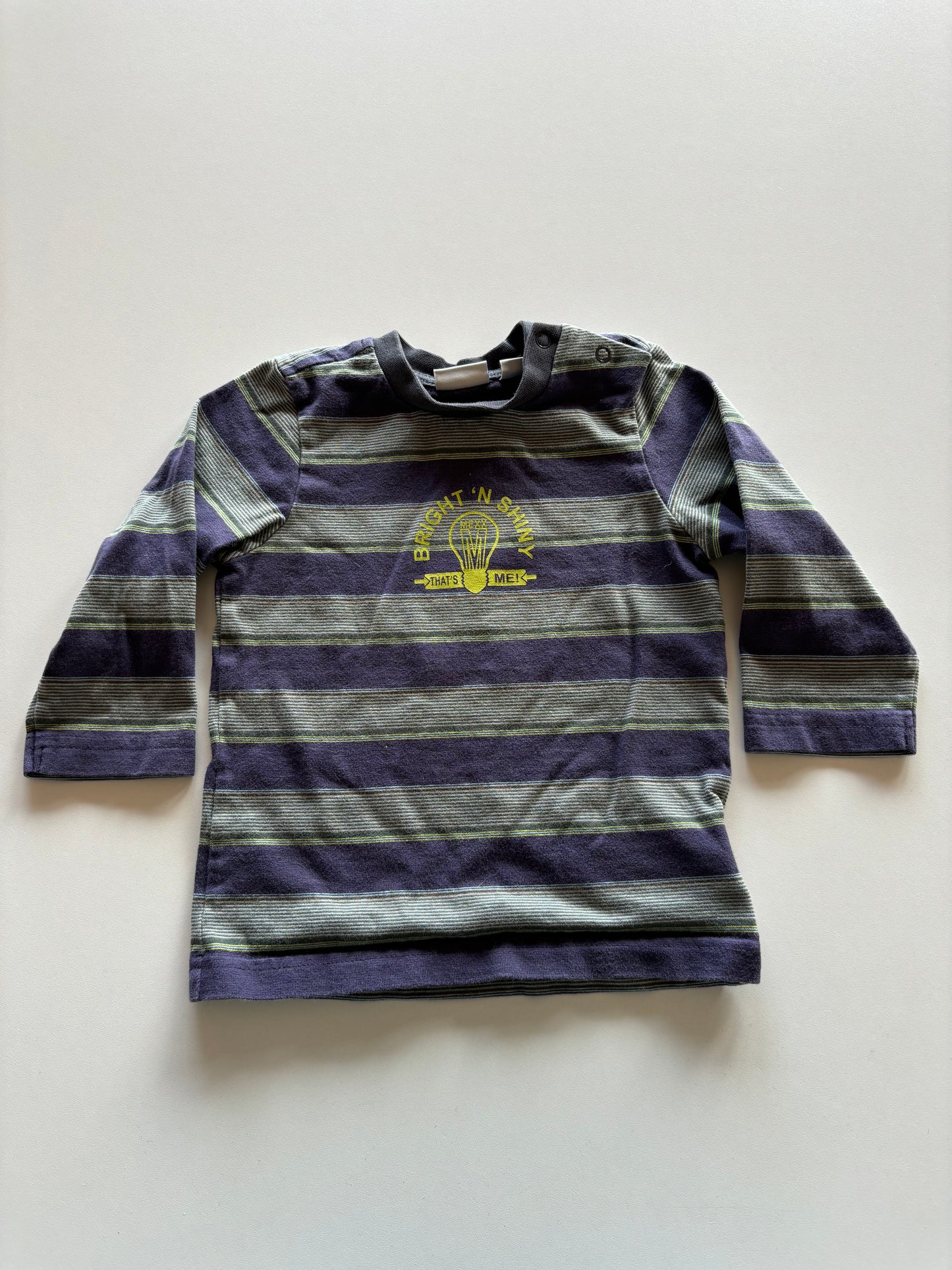 Blue & Green Striped Shirt