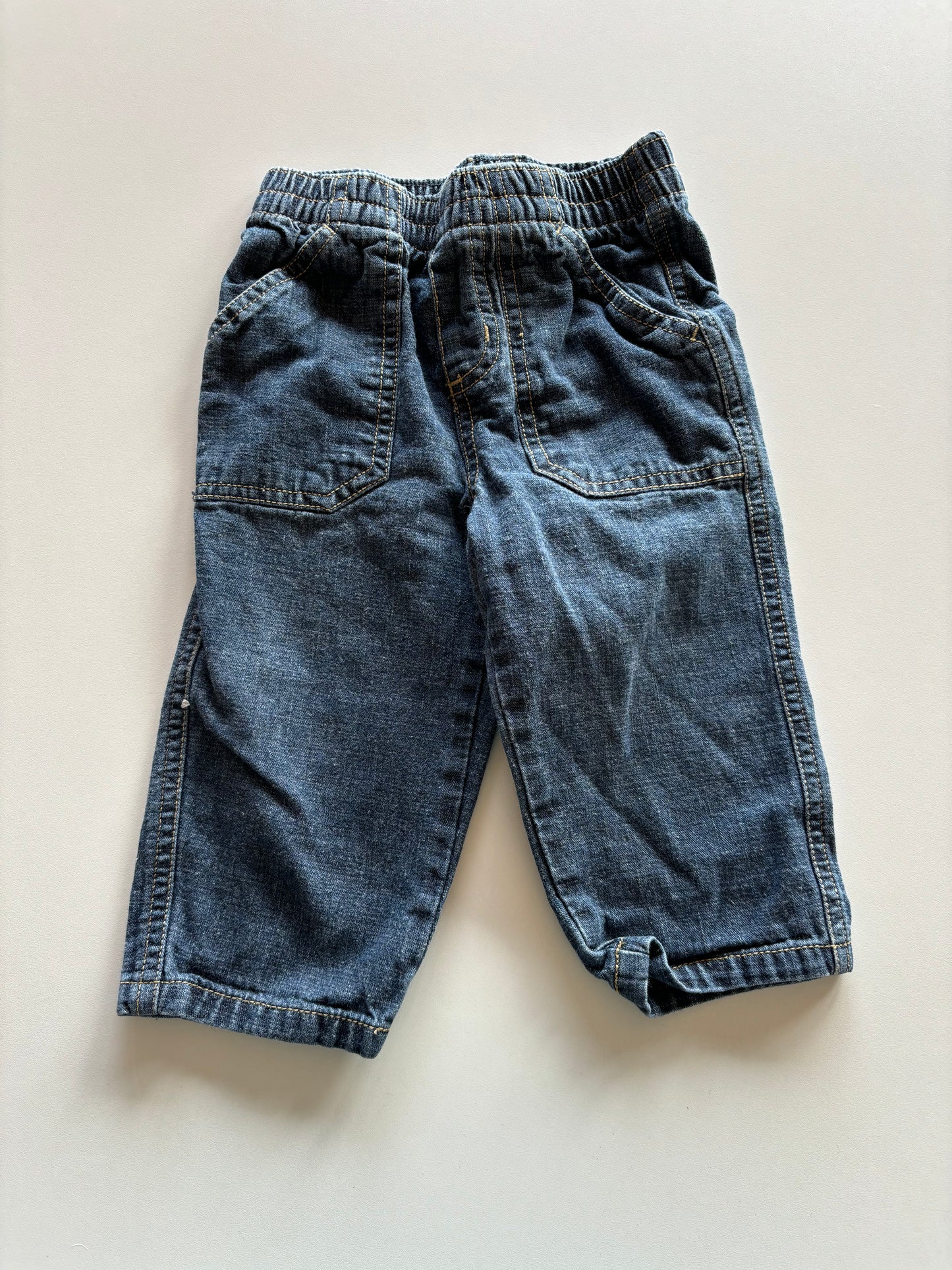 Pull On Denim Pants