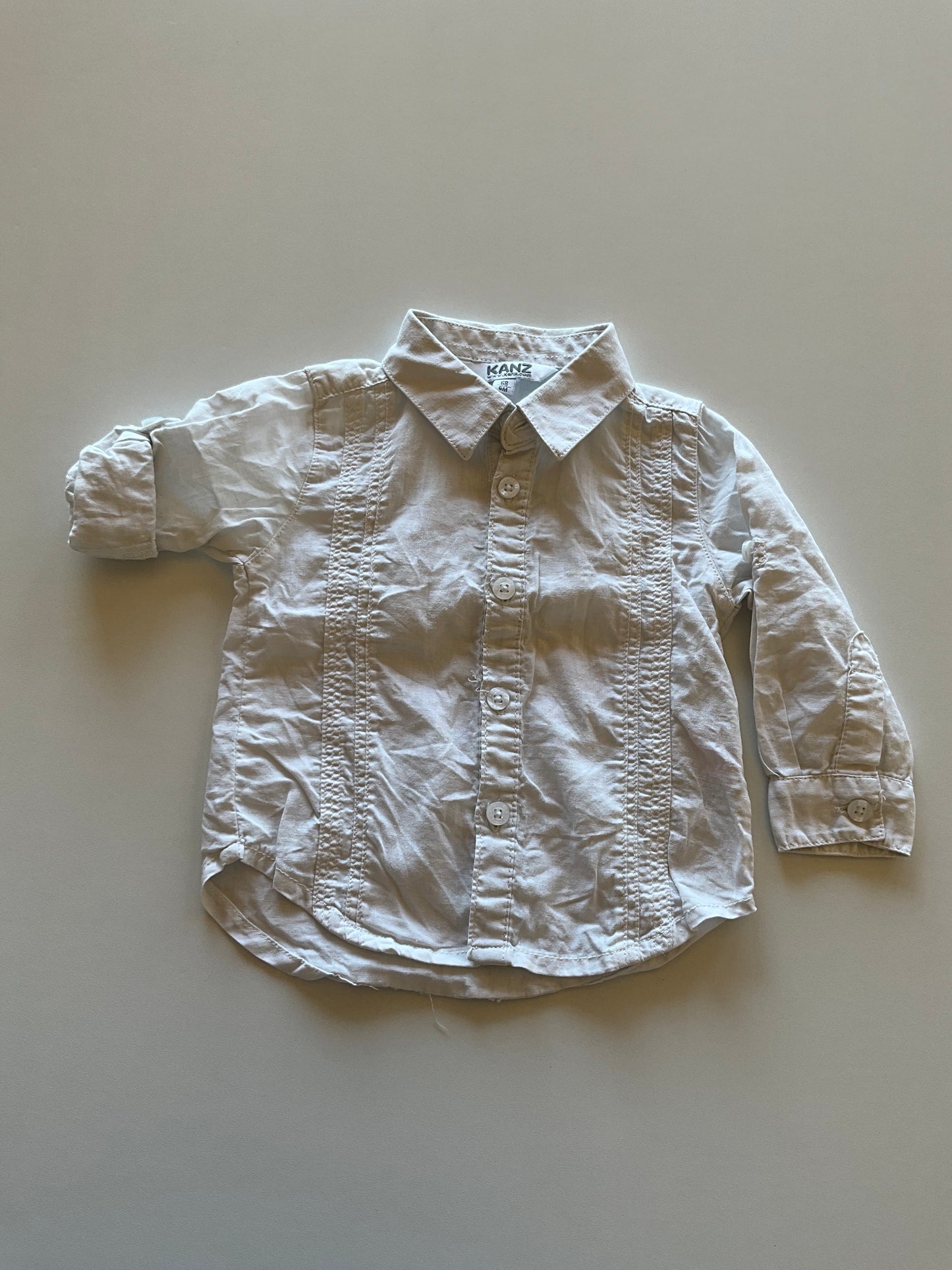 White Embellished Button Up Shirt