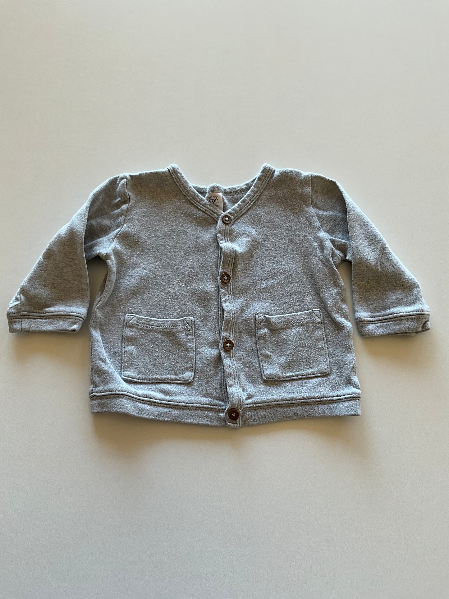 Grey Button Up Cardigan