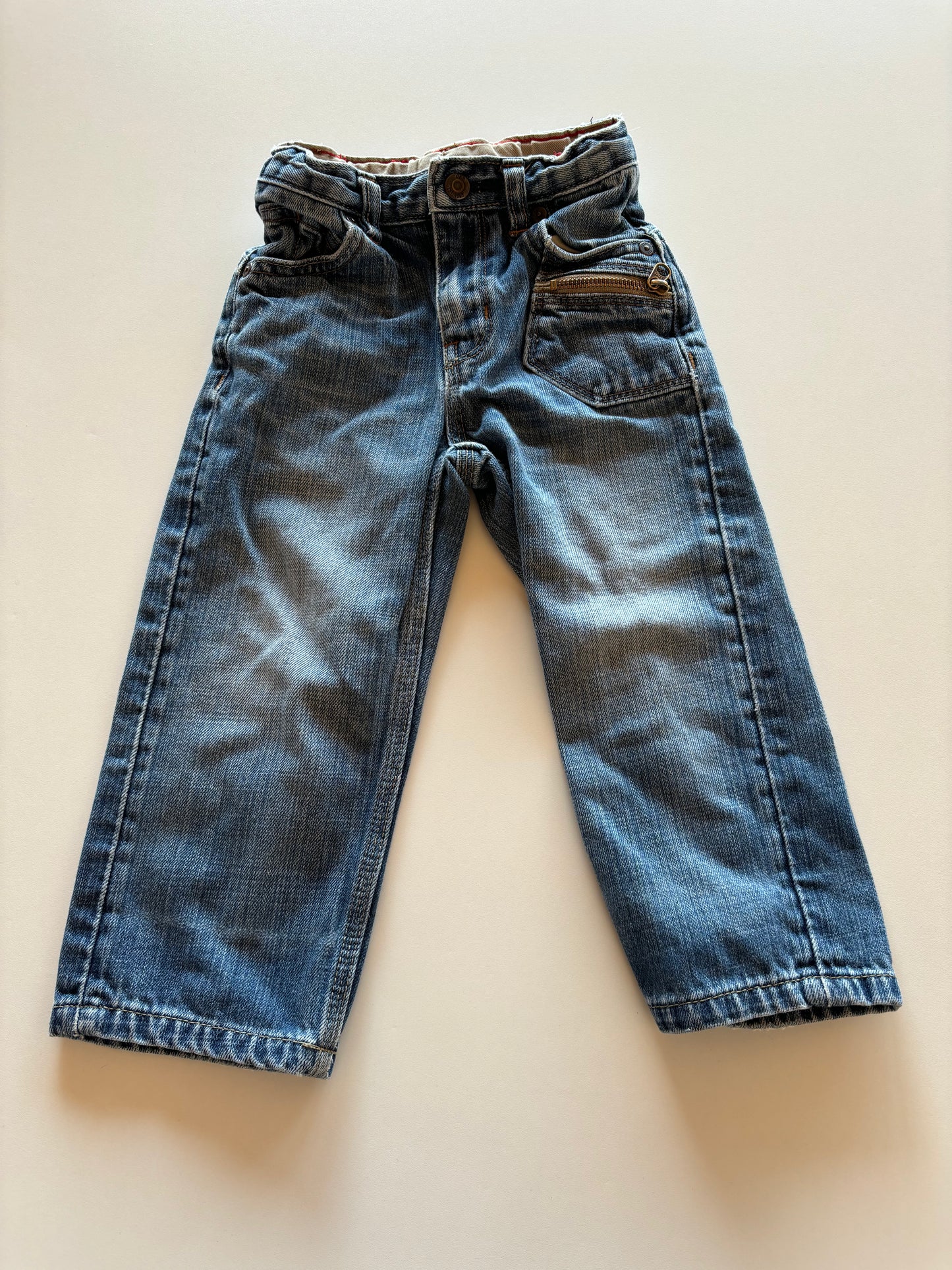 Zipper Pocket Denim
