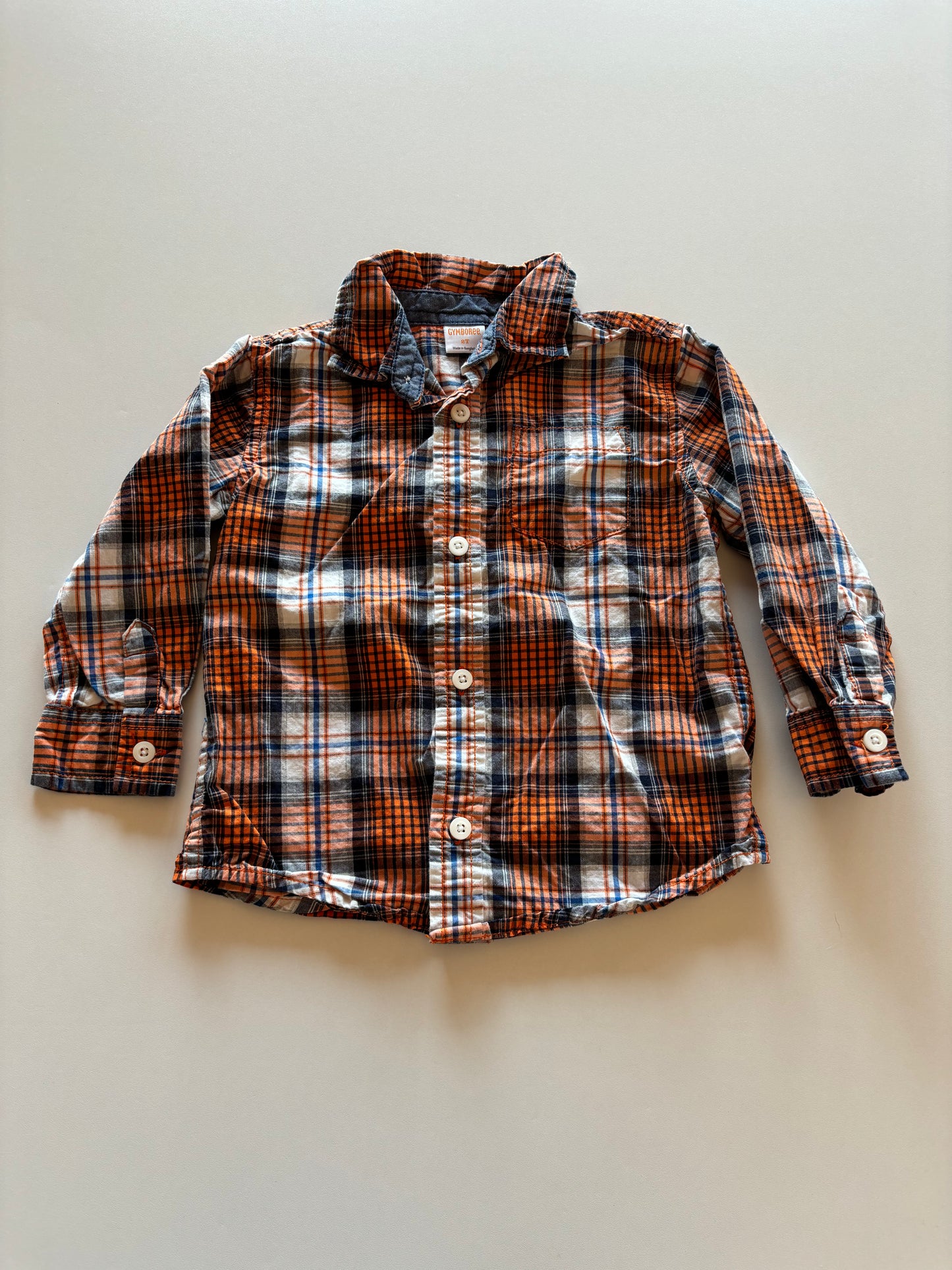 Orange Plaid Shirt