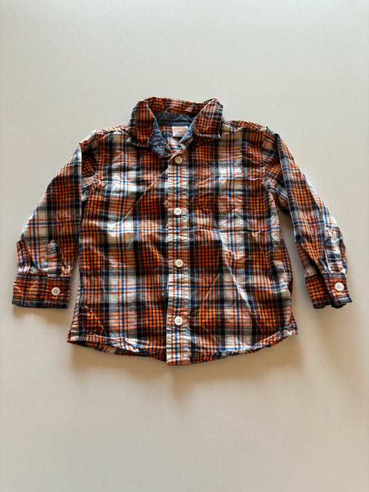 Orange Plaid Shirt