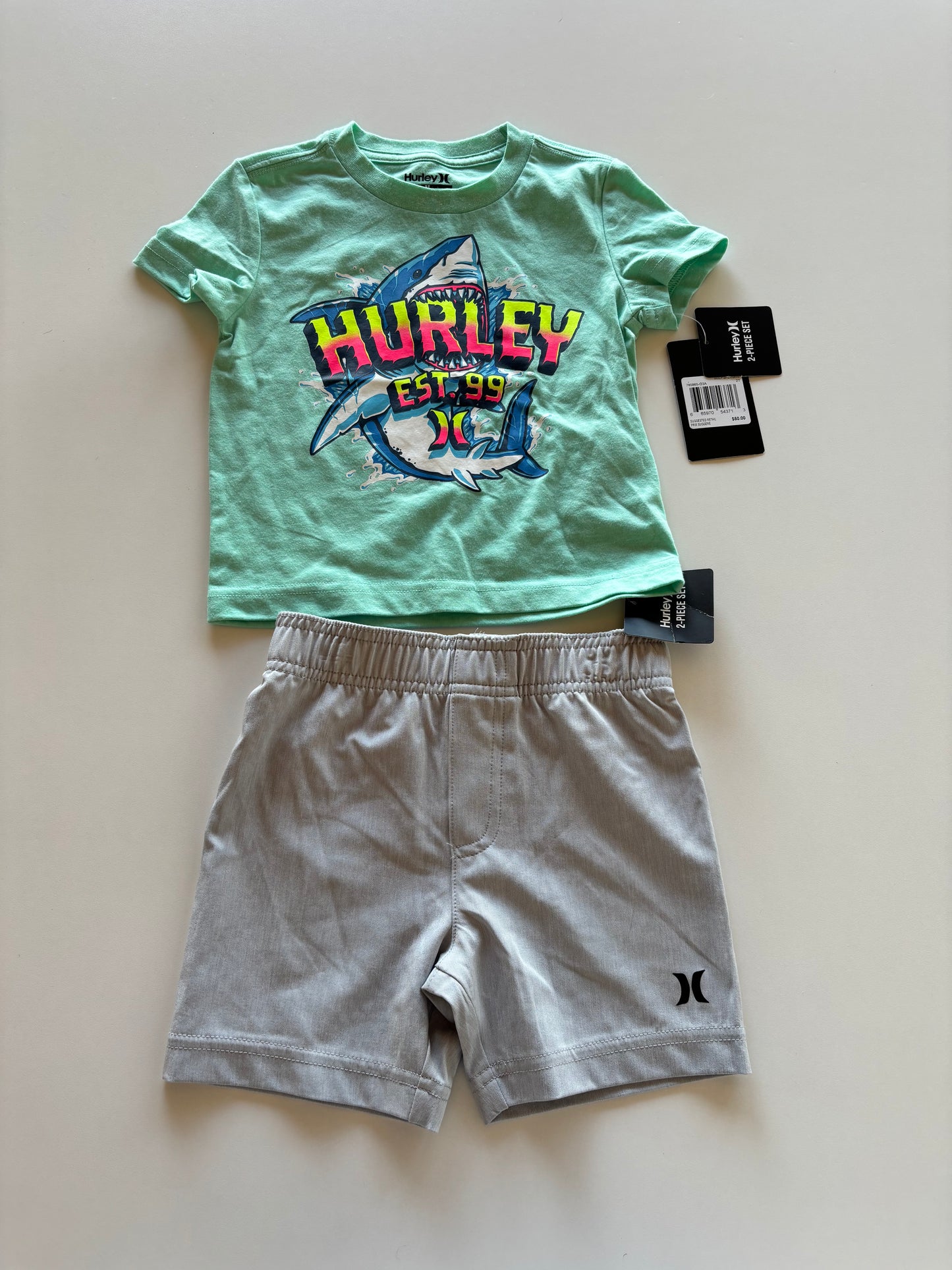 BNWT 2pc Hurley Shark Set