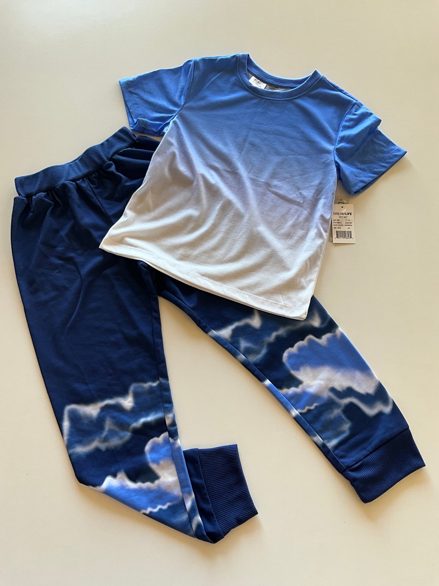 BNWT 2pc Blue Fade Pajamas