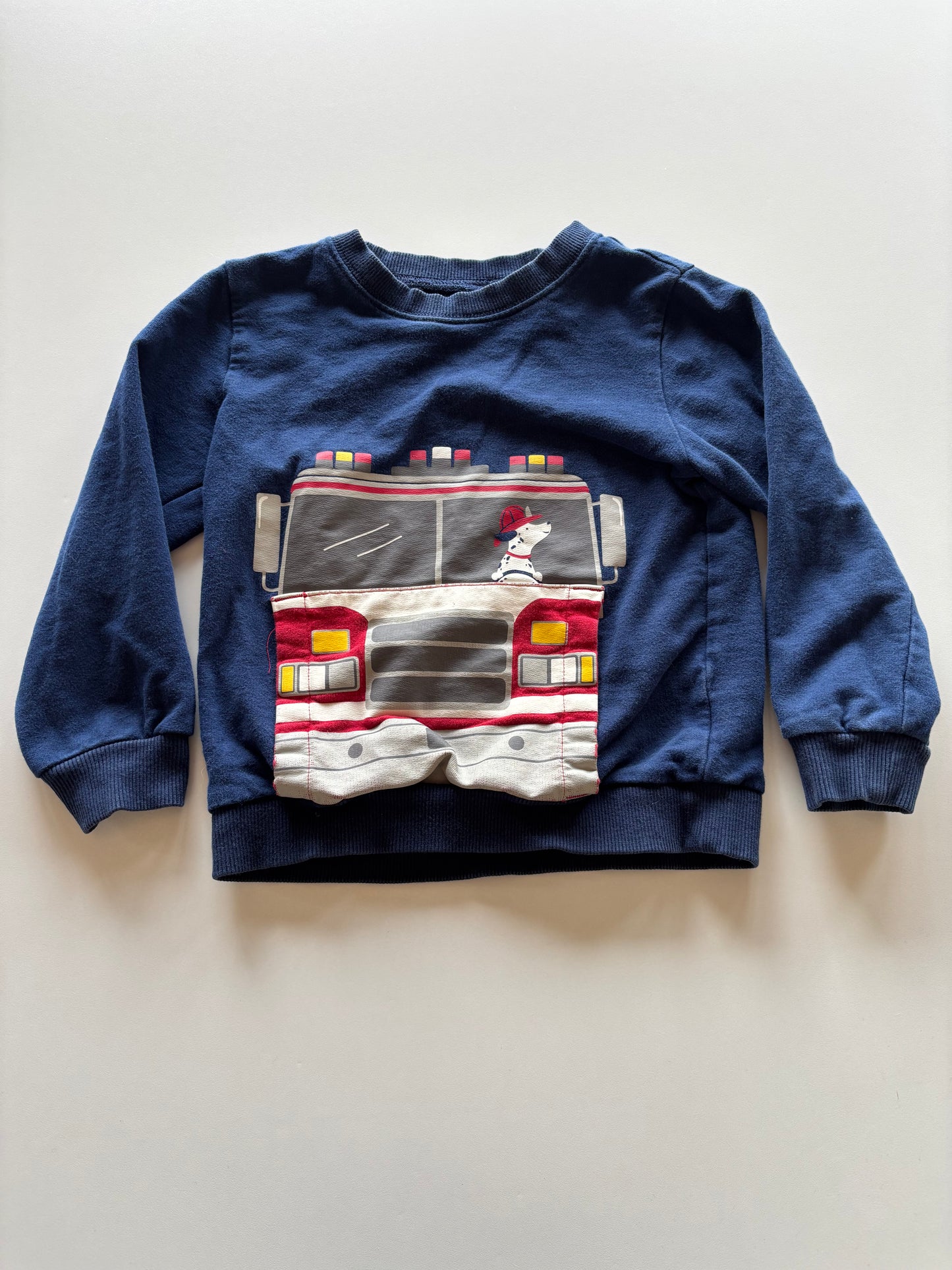 Blue Firetruck Sweater