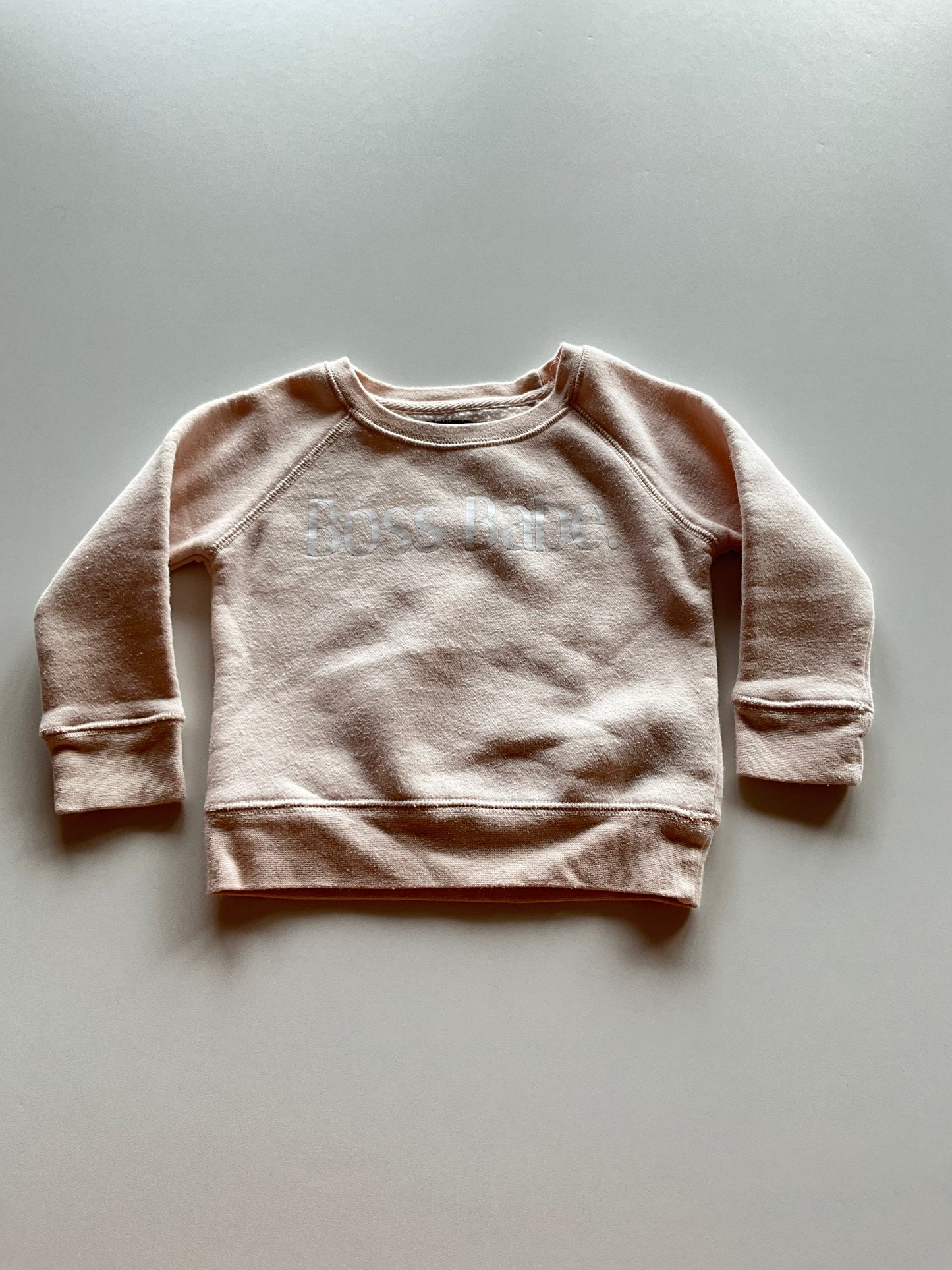 Almond Coloured Boss Babe Crewneck
