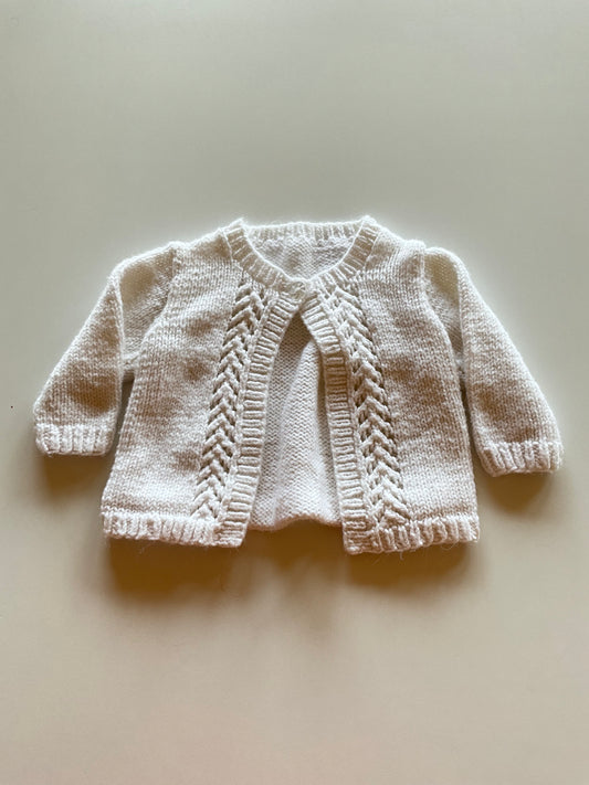Handmade White Cardigan