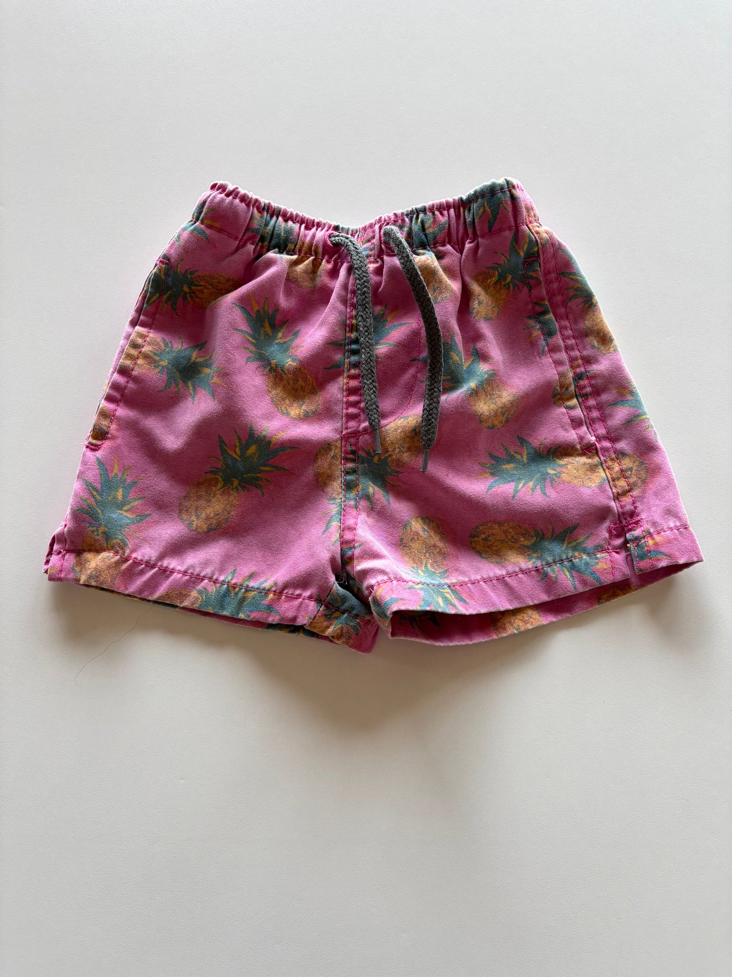 Pink Pineapple Swim Trunks