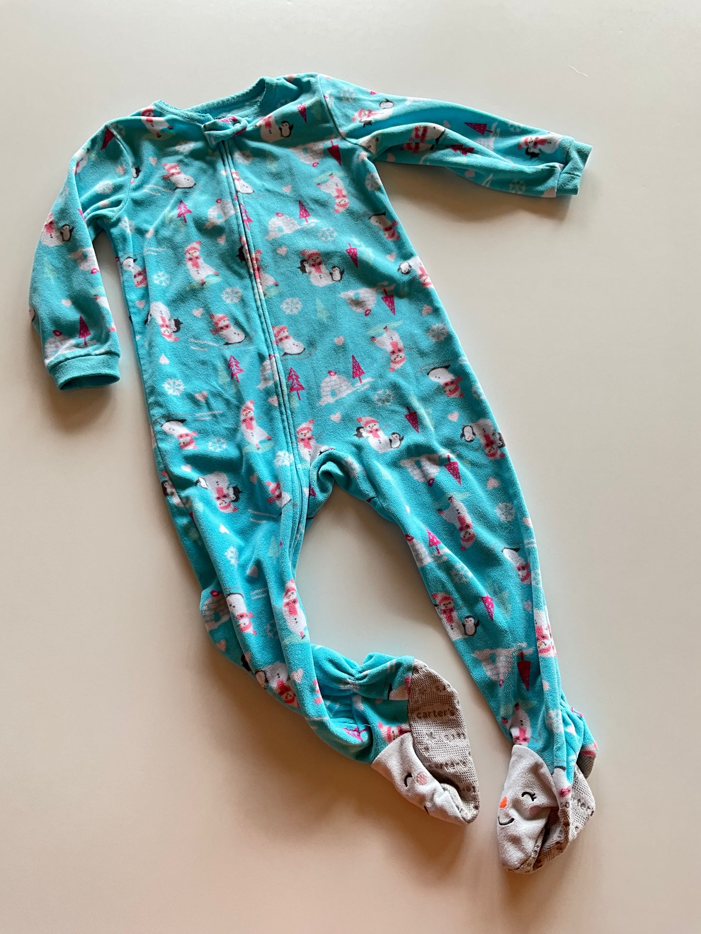 Fleece Snowman Sleeper