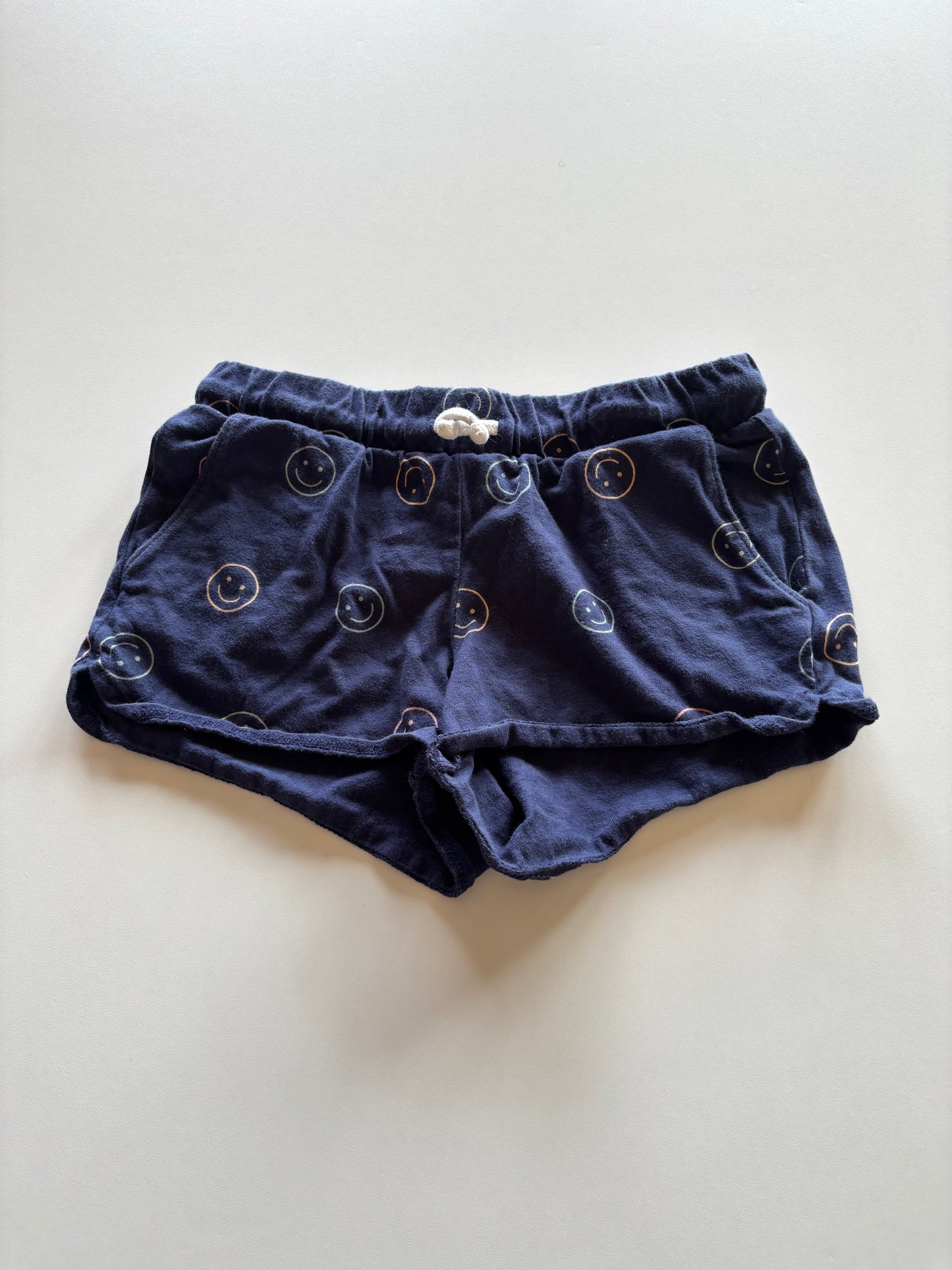 Navy Smiley Shorts