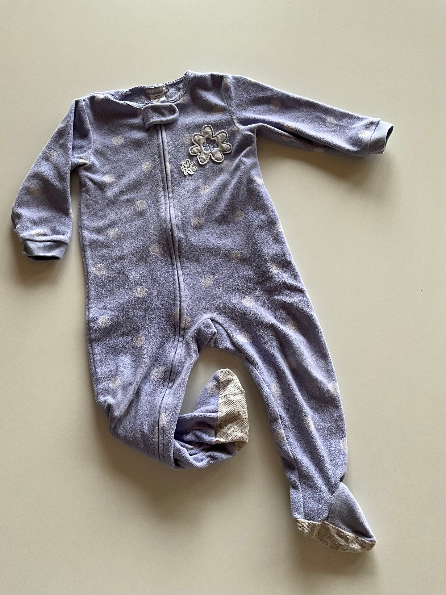 Fleece Purple Polka Dot Sleeper