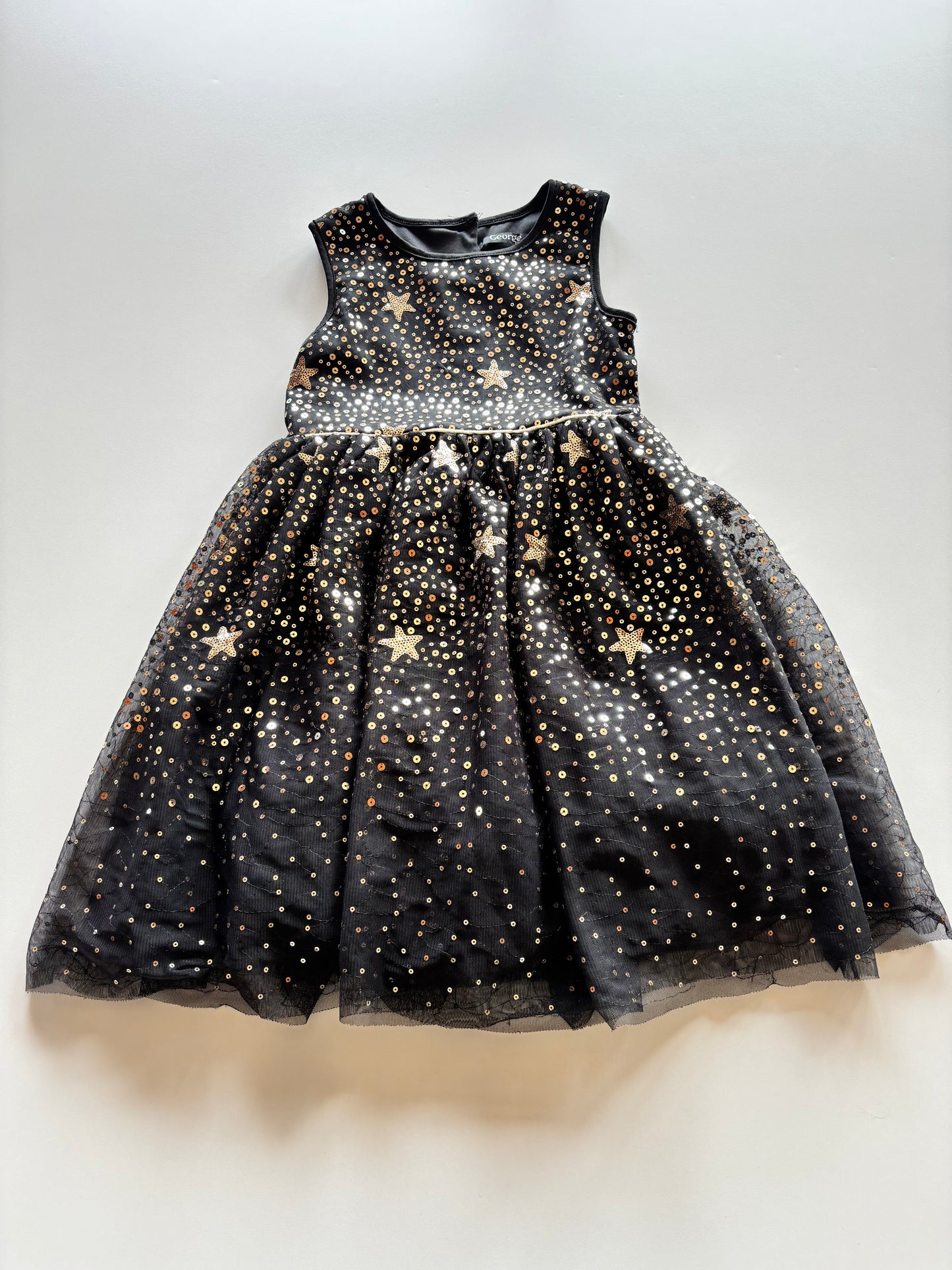 Black & Gold Star Party Dress