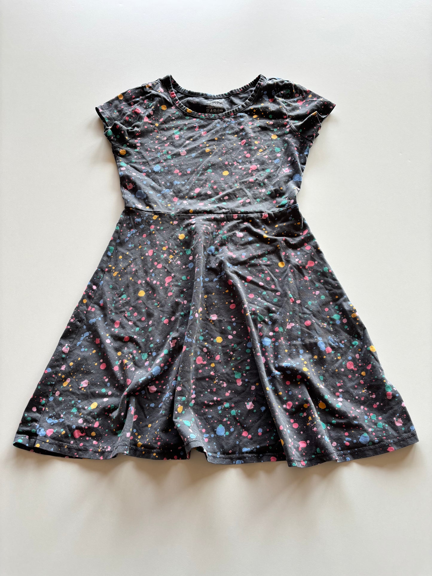 Grey Splatter Dress