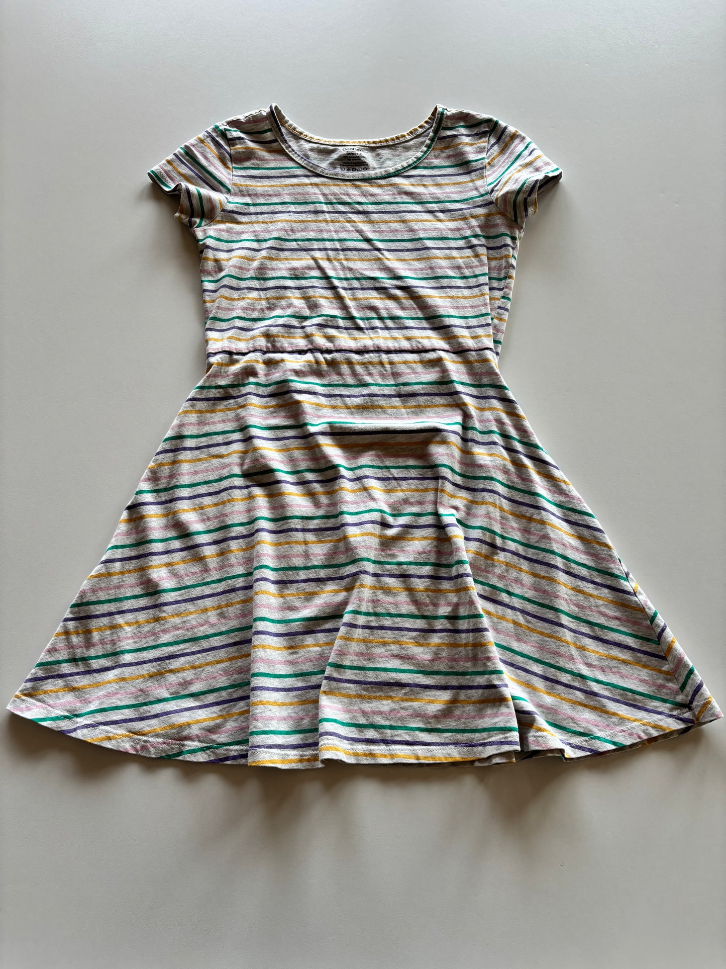 Grey Striped Dress