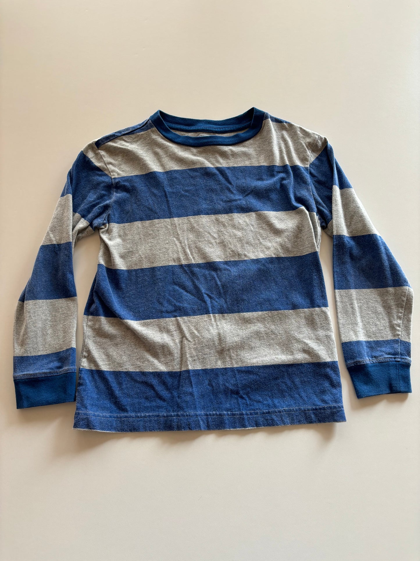 Grey & Blue Striped Shirt