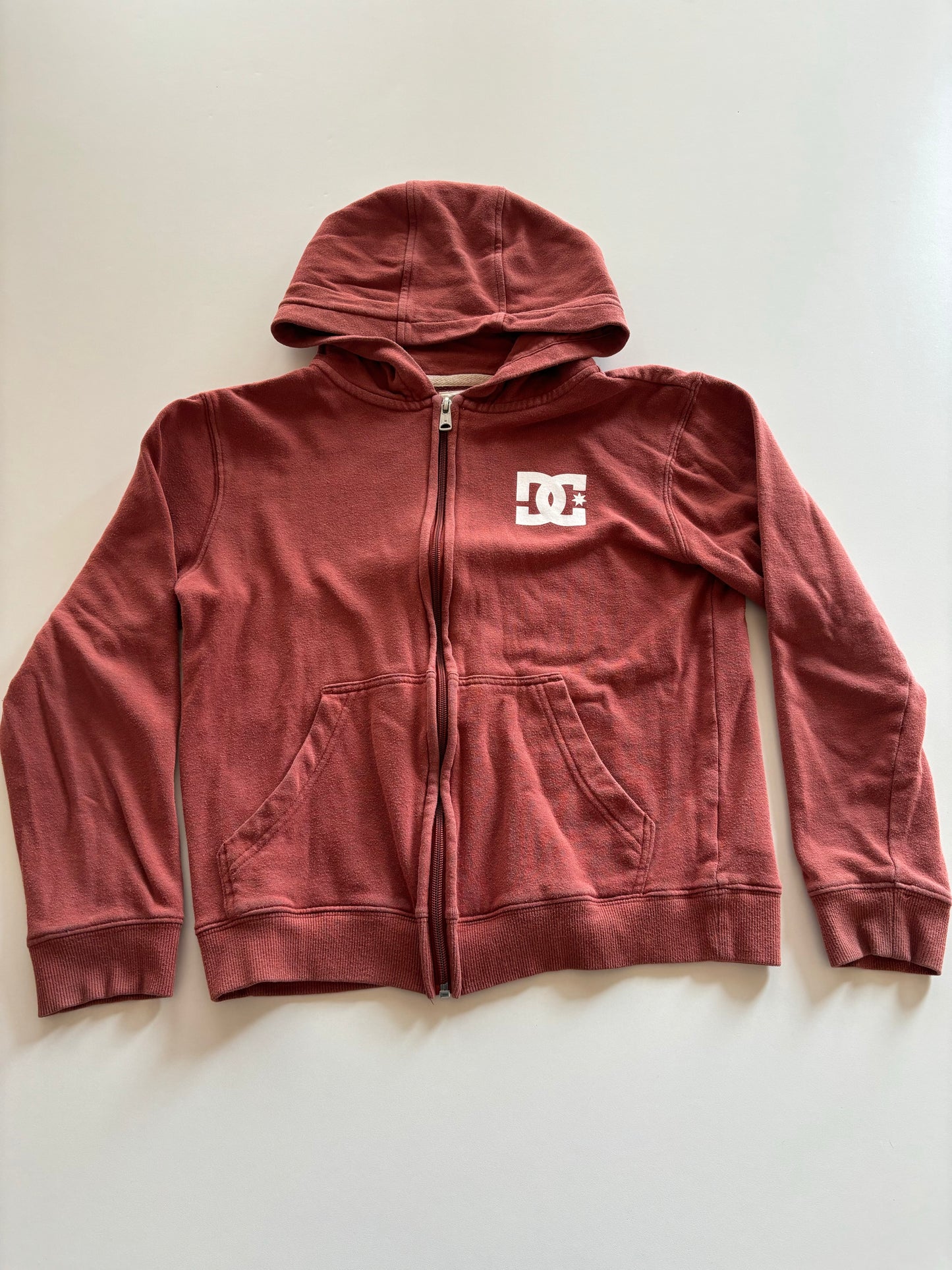 Burnt Red DC Zip Up Hoodie