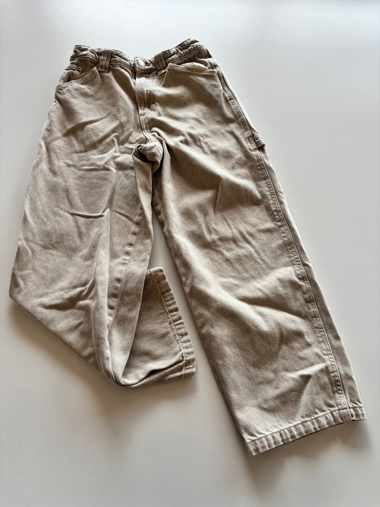 Tan Baggy Denim