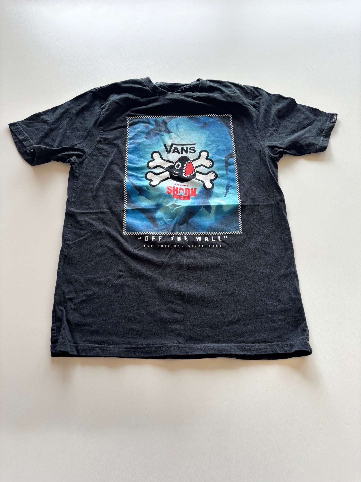 Black Vans Shark Week Tee