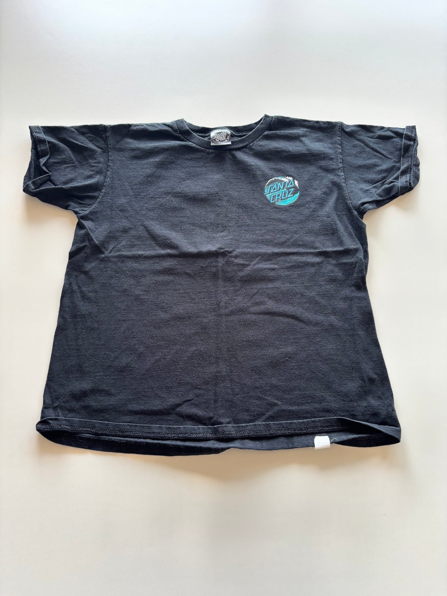 Black Santa Cruz Wave Tee