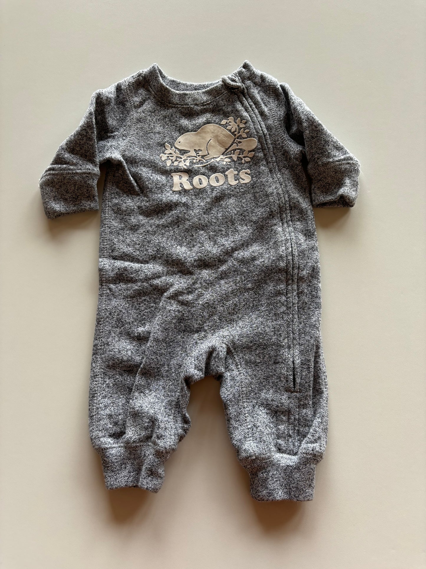 Charcoal Melange Thick Roots Romper