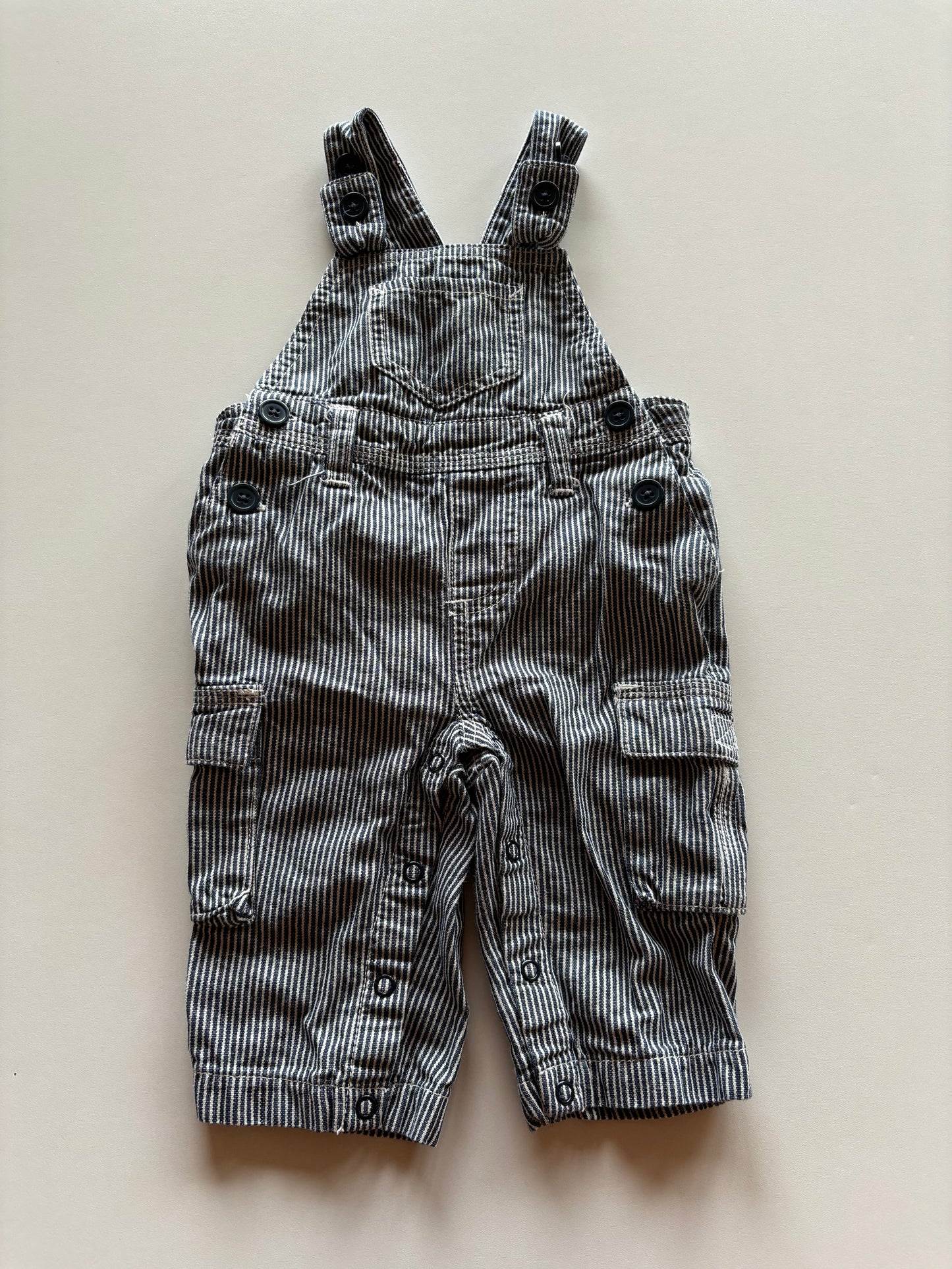 Striped Overalls