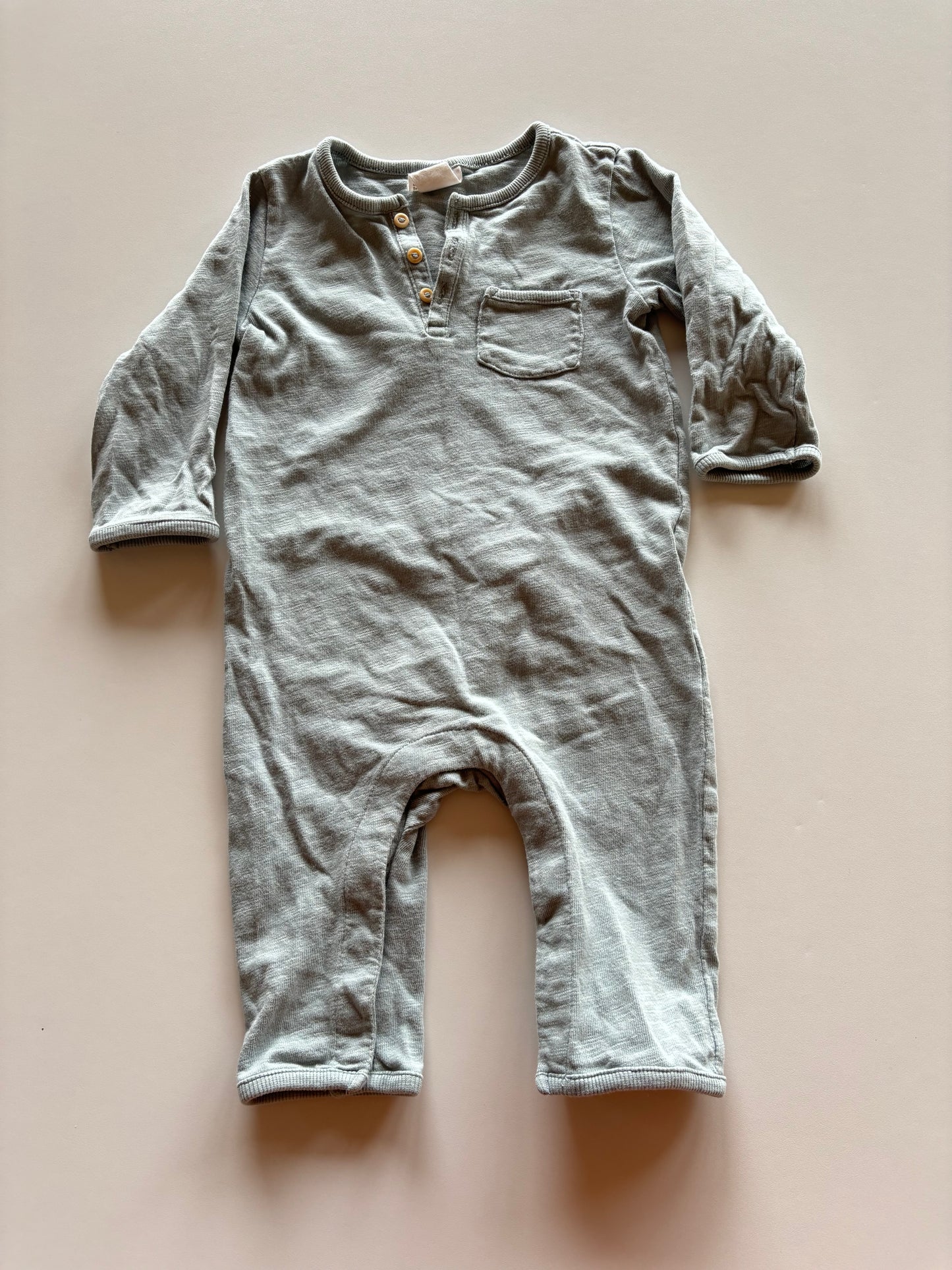 Blue Pocket Romper