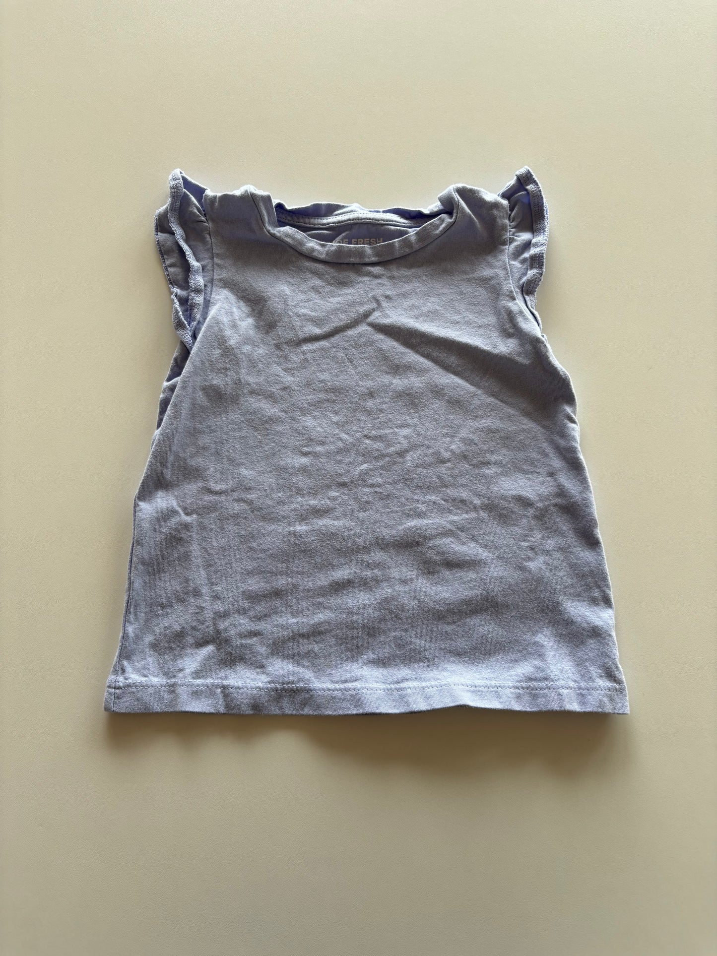 Purple Flutter Sleeve Tee