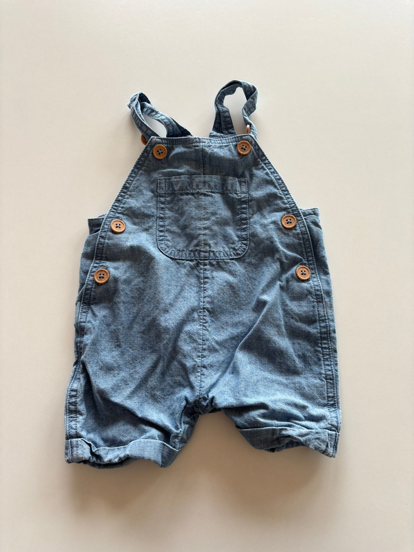 Chambray Overalls