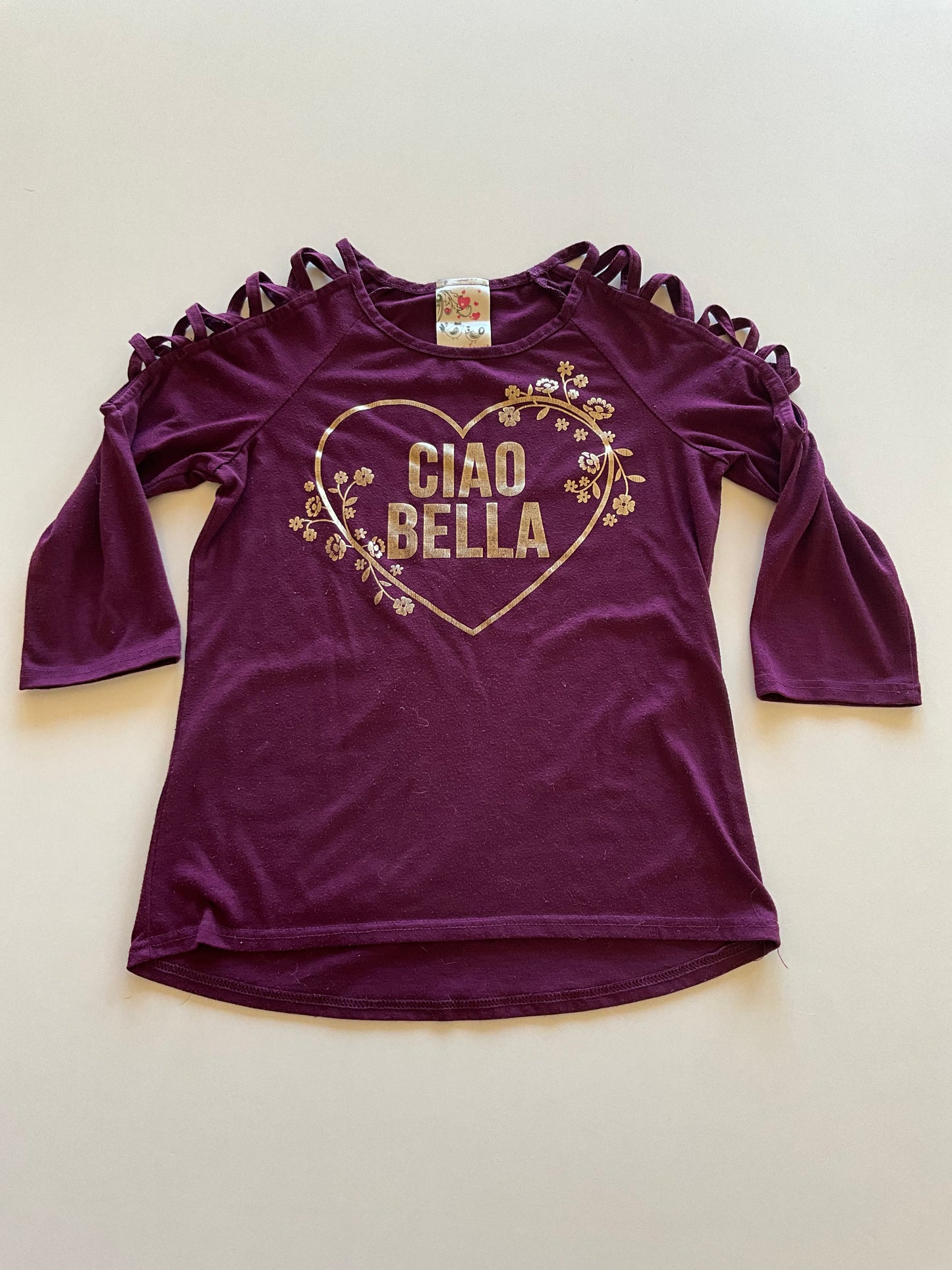 Maroon Ciao Bella Shirt