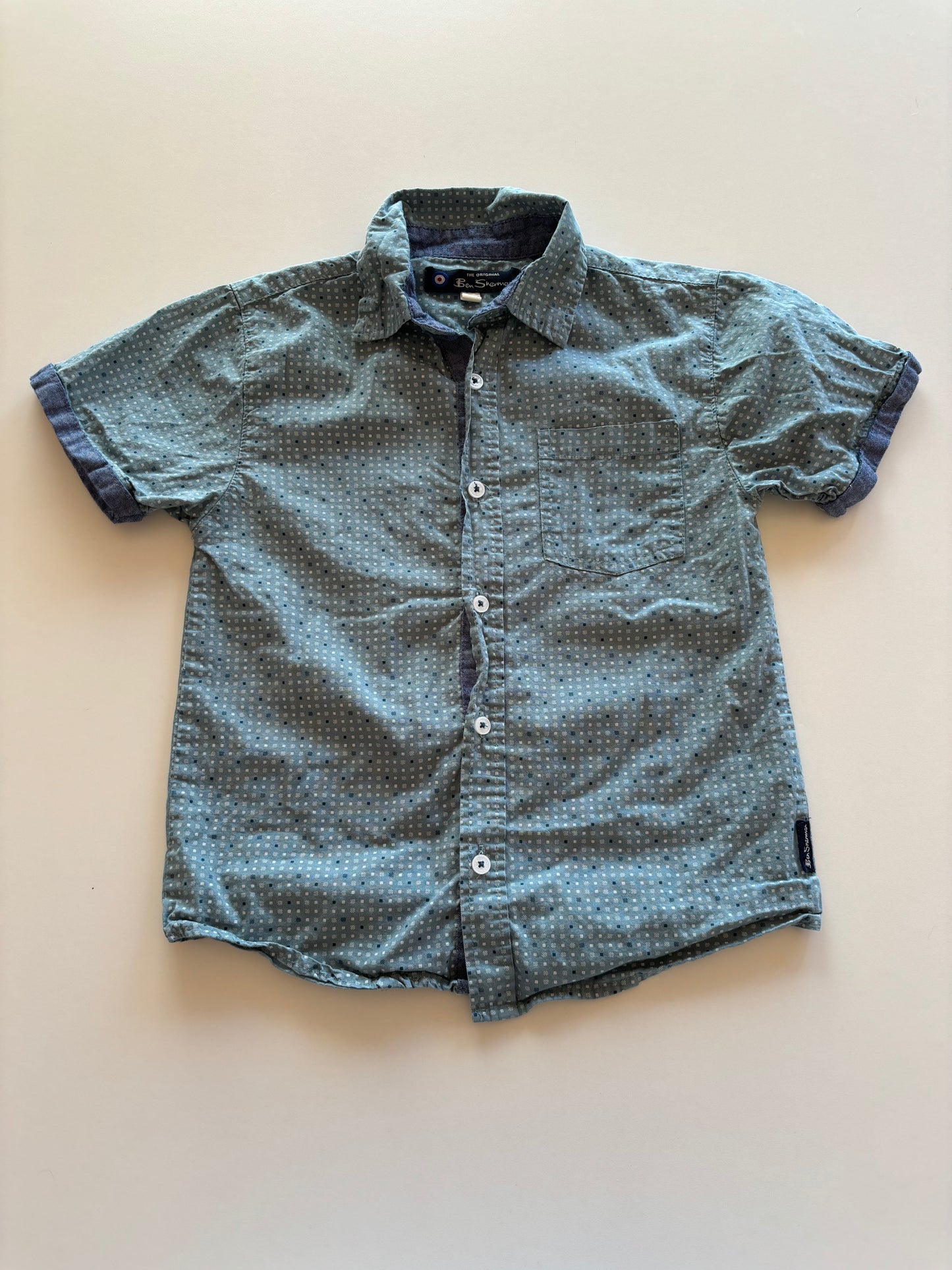 Green Patterned Dress Shirt