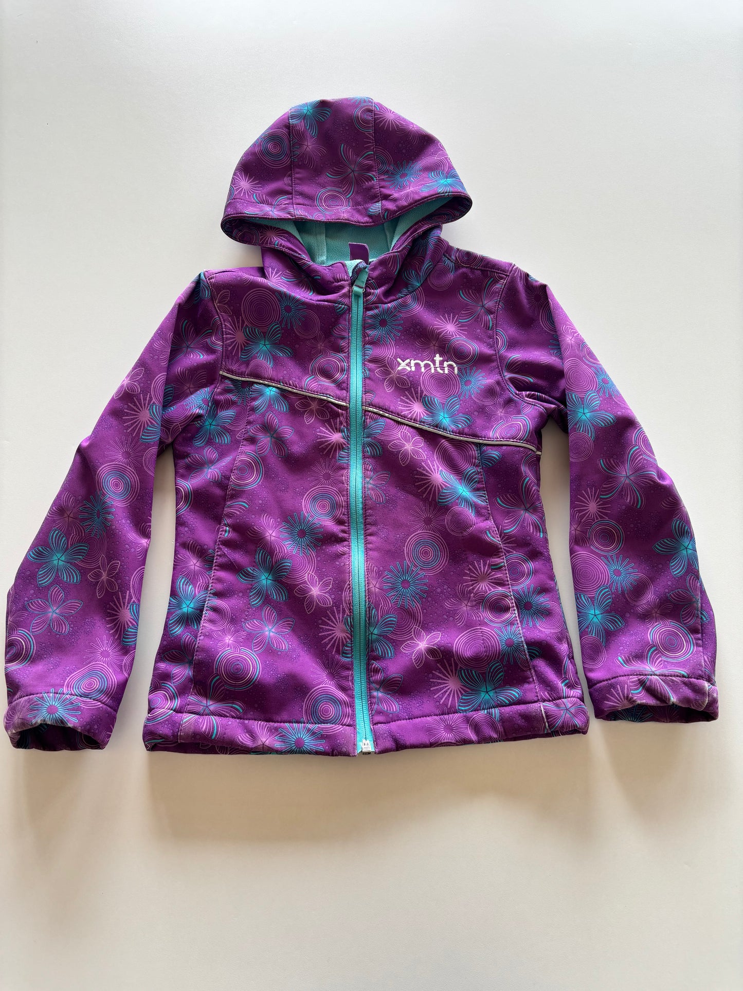 Purple Floral Rain Jacket