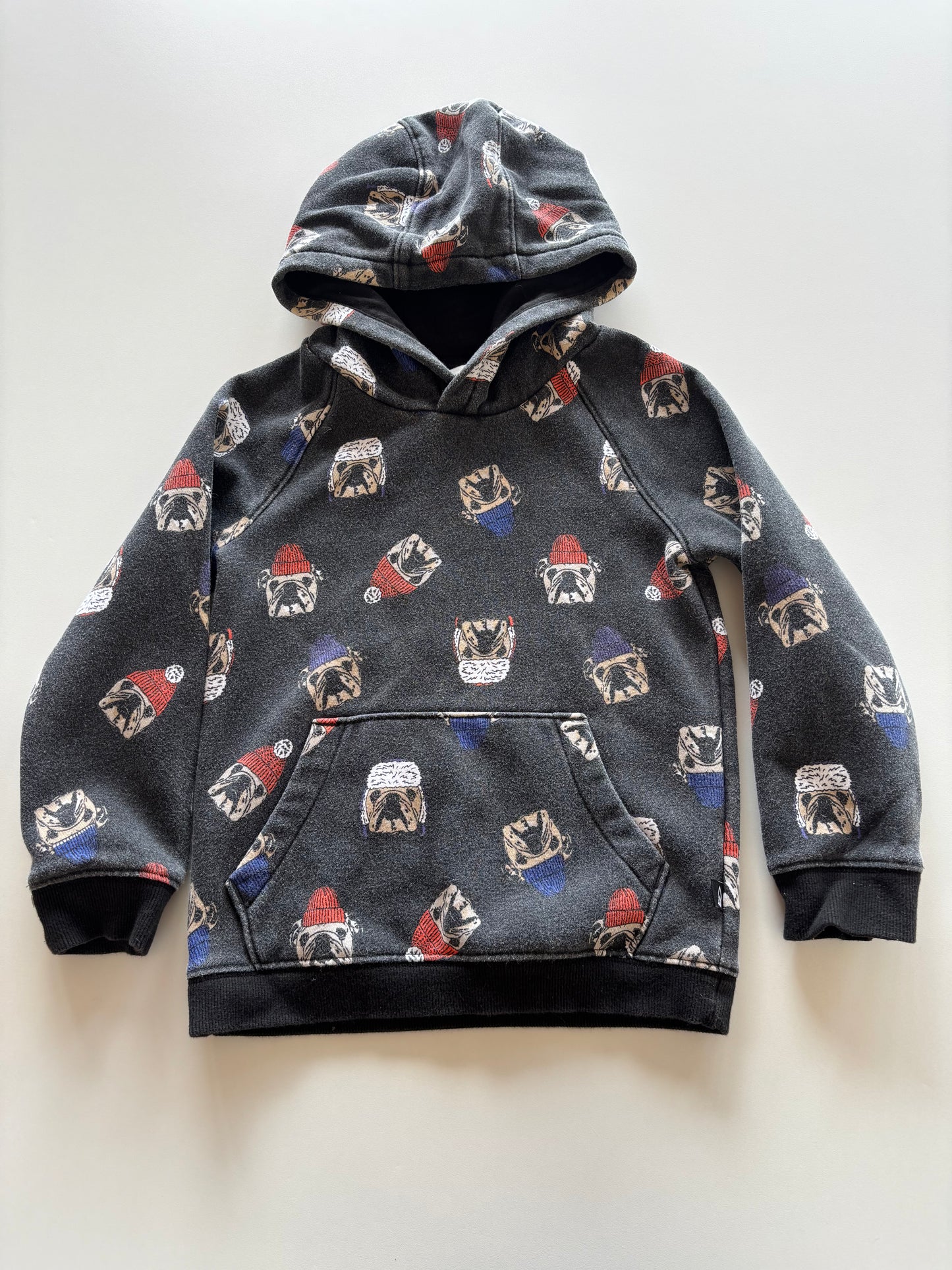 Charcoal Dogs in Hats Hoodie