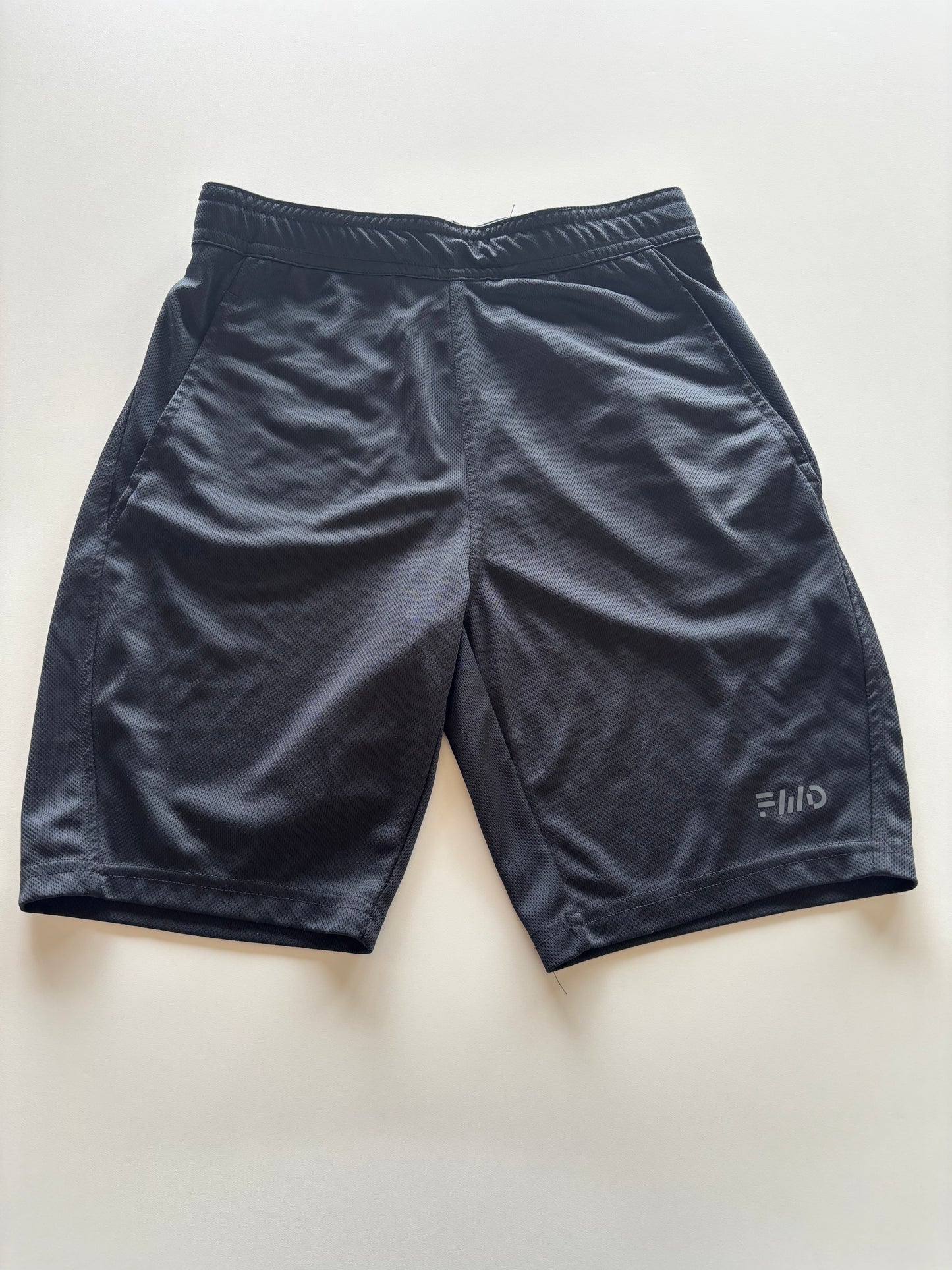 Black Mesh Athletic Shorts