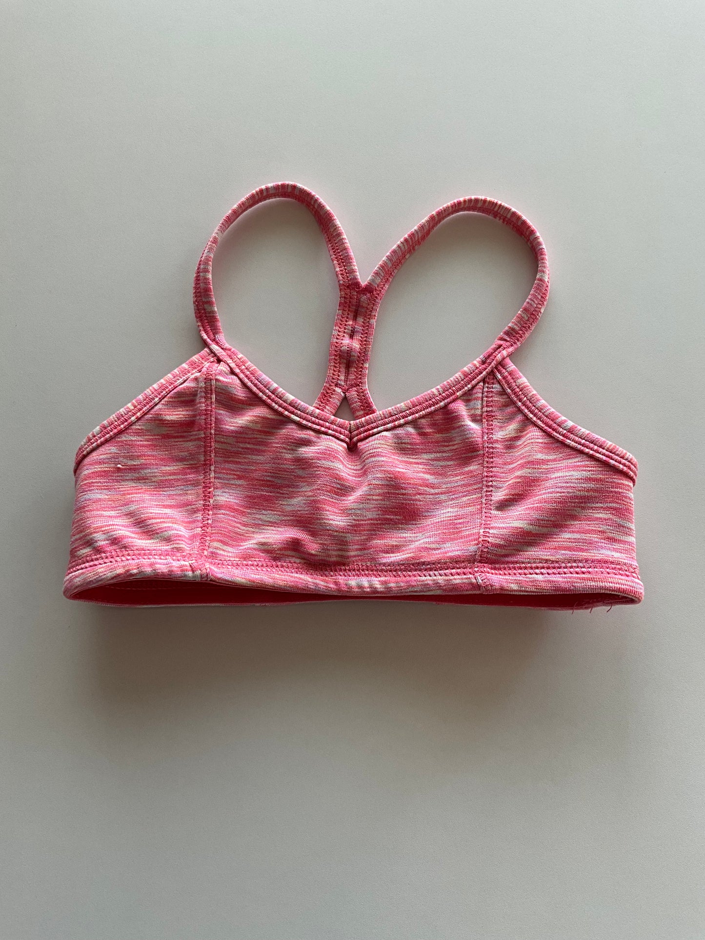 Coral Melange Sports Bra