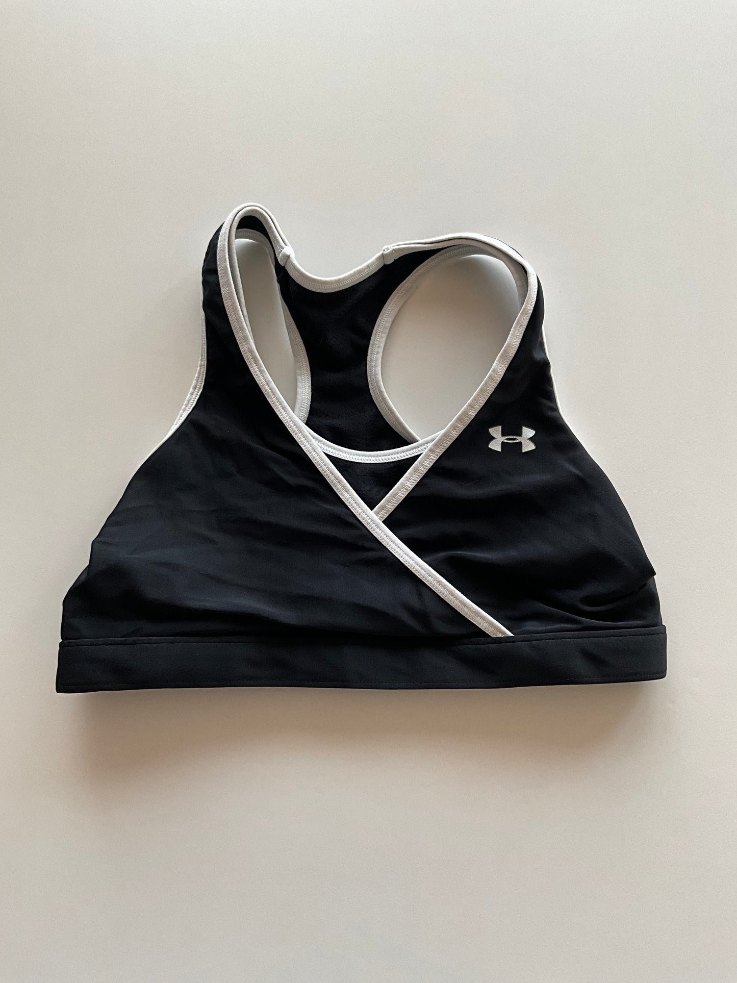 Black & White UA Sports Bra
