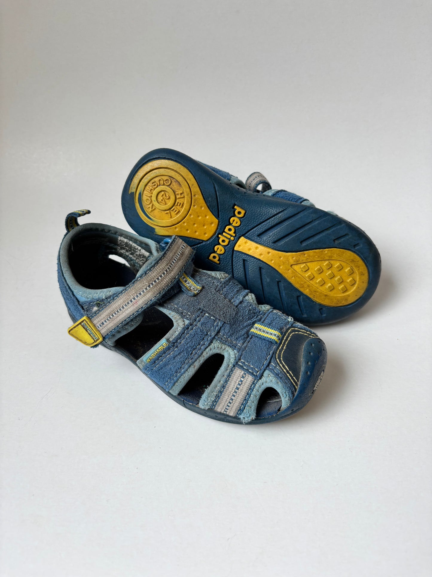 Blue Covered Toe Sandals
