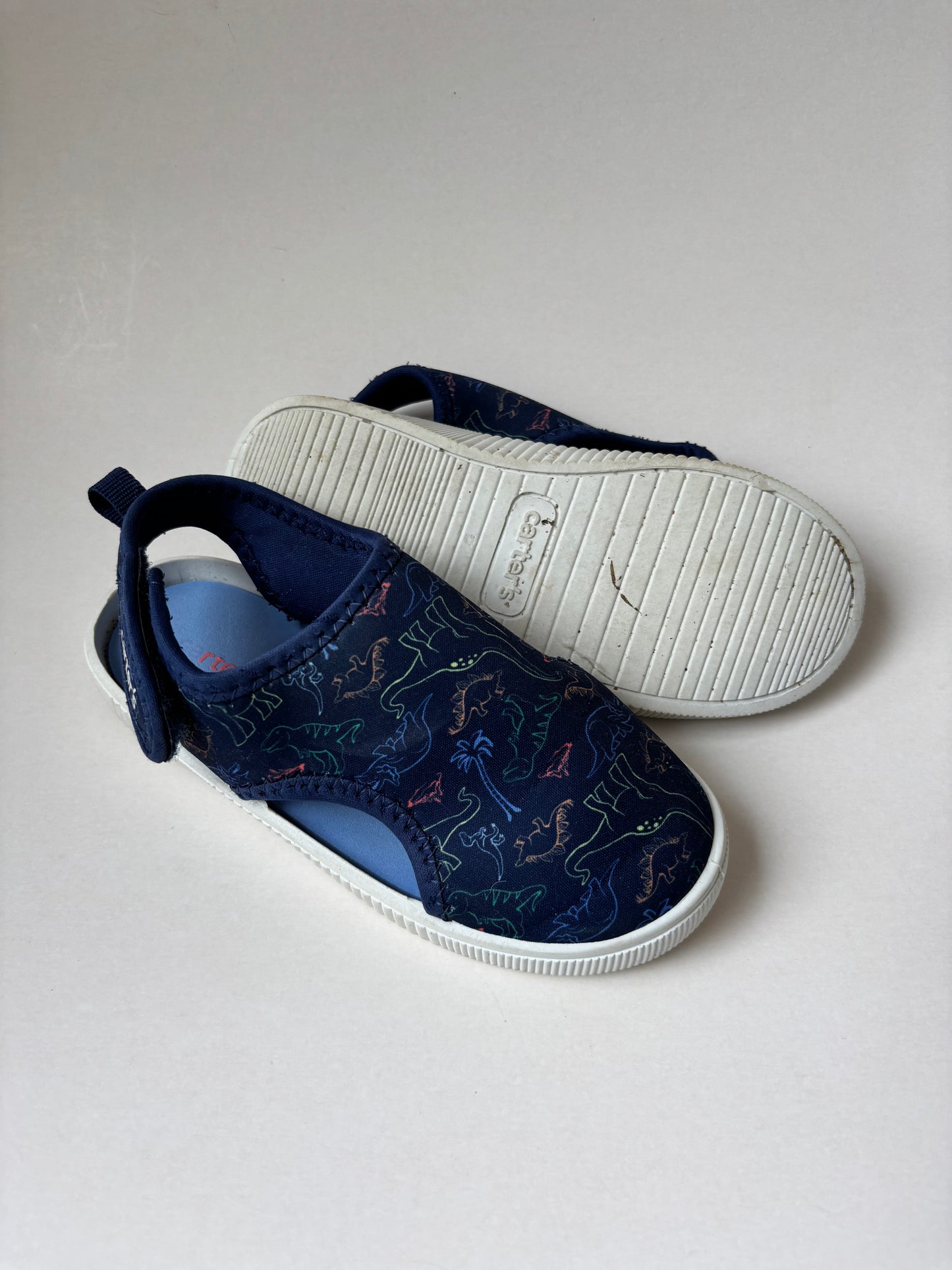 Blue Dino Neoprene Sandals