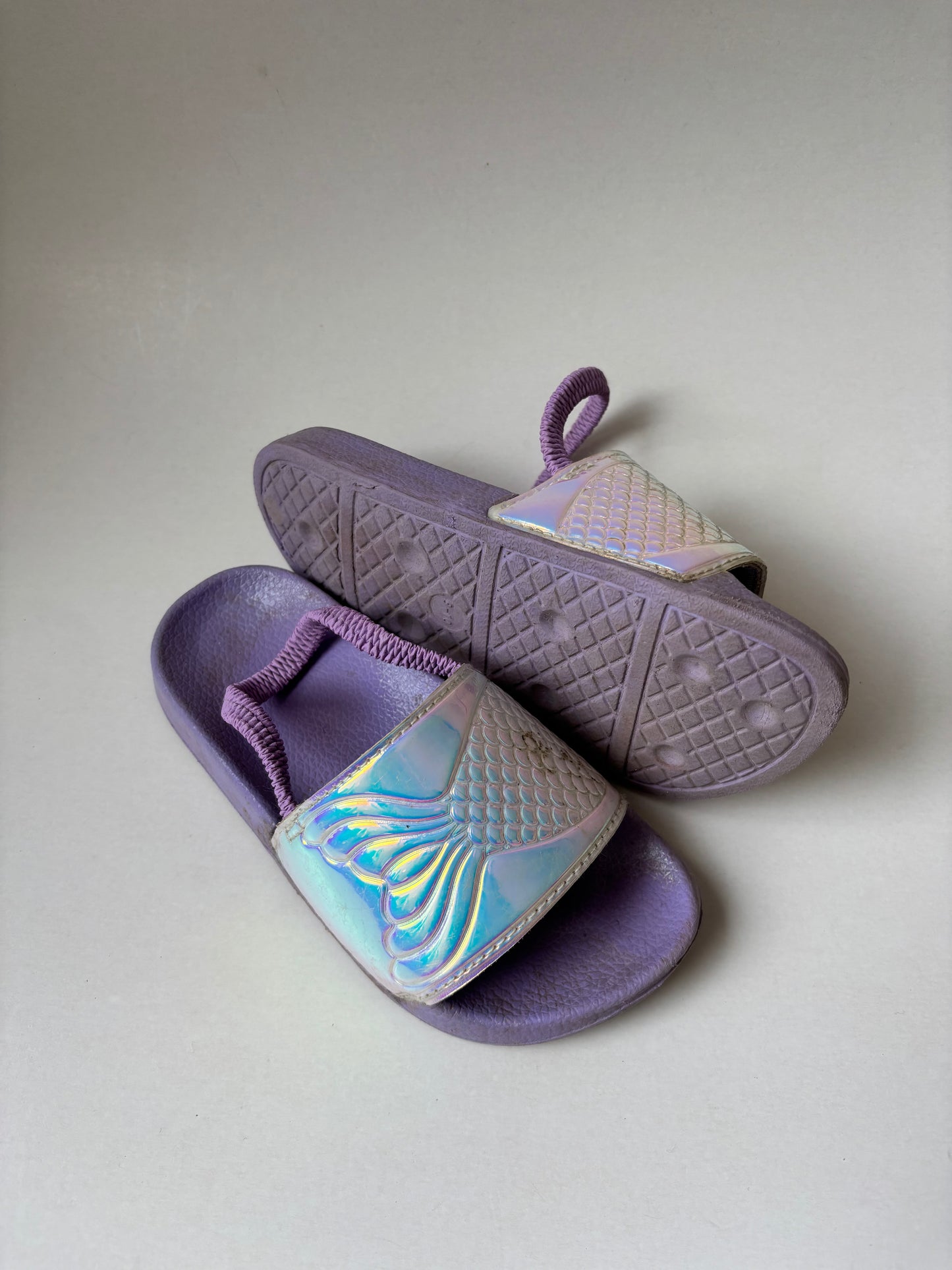 Purple Iridescent Mermaid Sandals