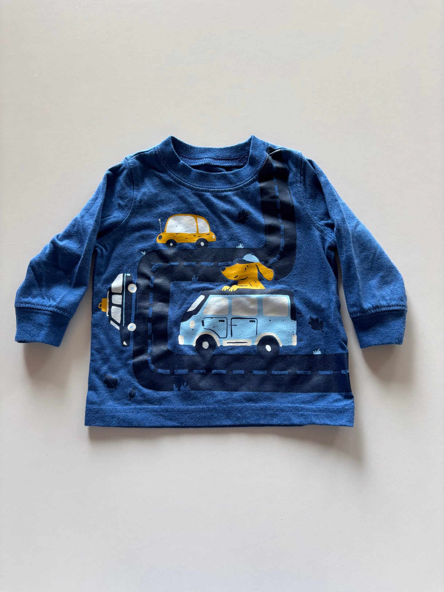 Blue Dog & Cars Shirt