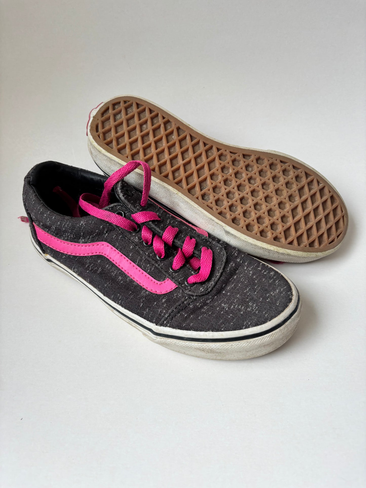 Pink & Charcoal Vans