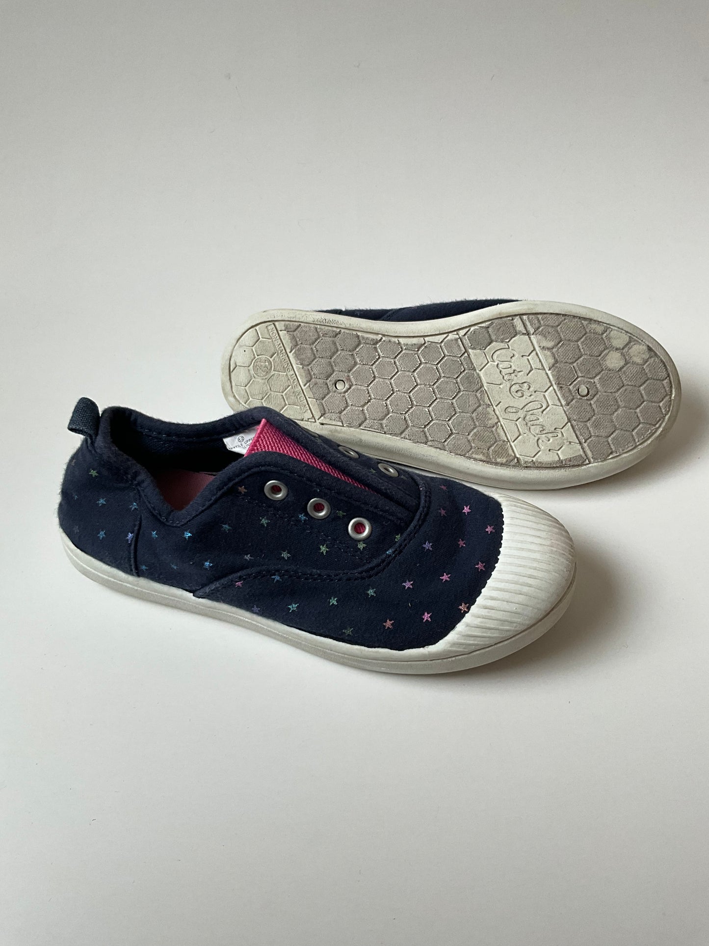 Navy w/ Rainbow Stars Sneakers